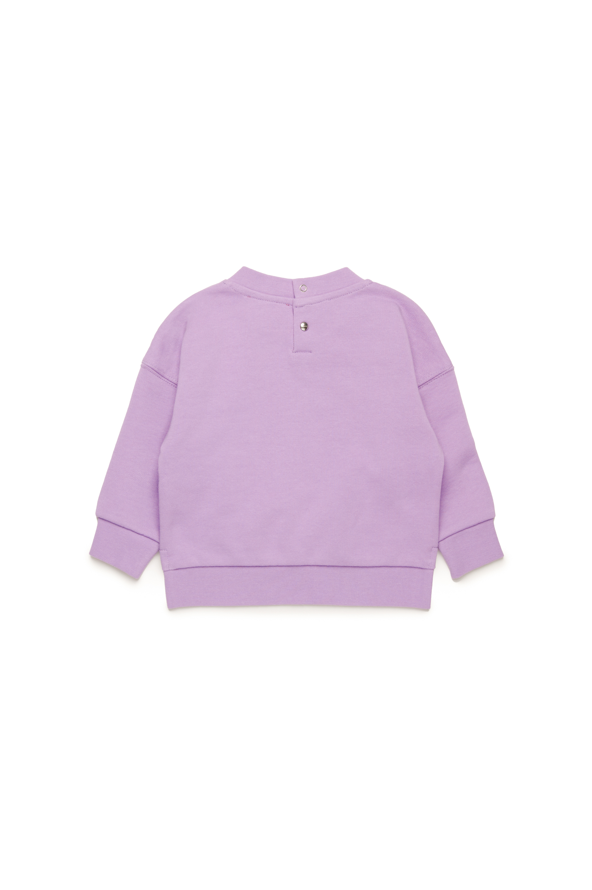 Diesel - SFLOWERB, Sweat-shirt en coton avec logo métallisé Femme in Violet - 2