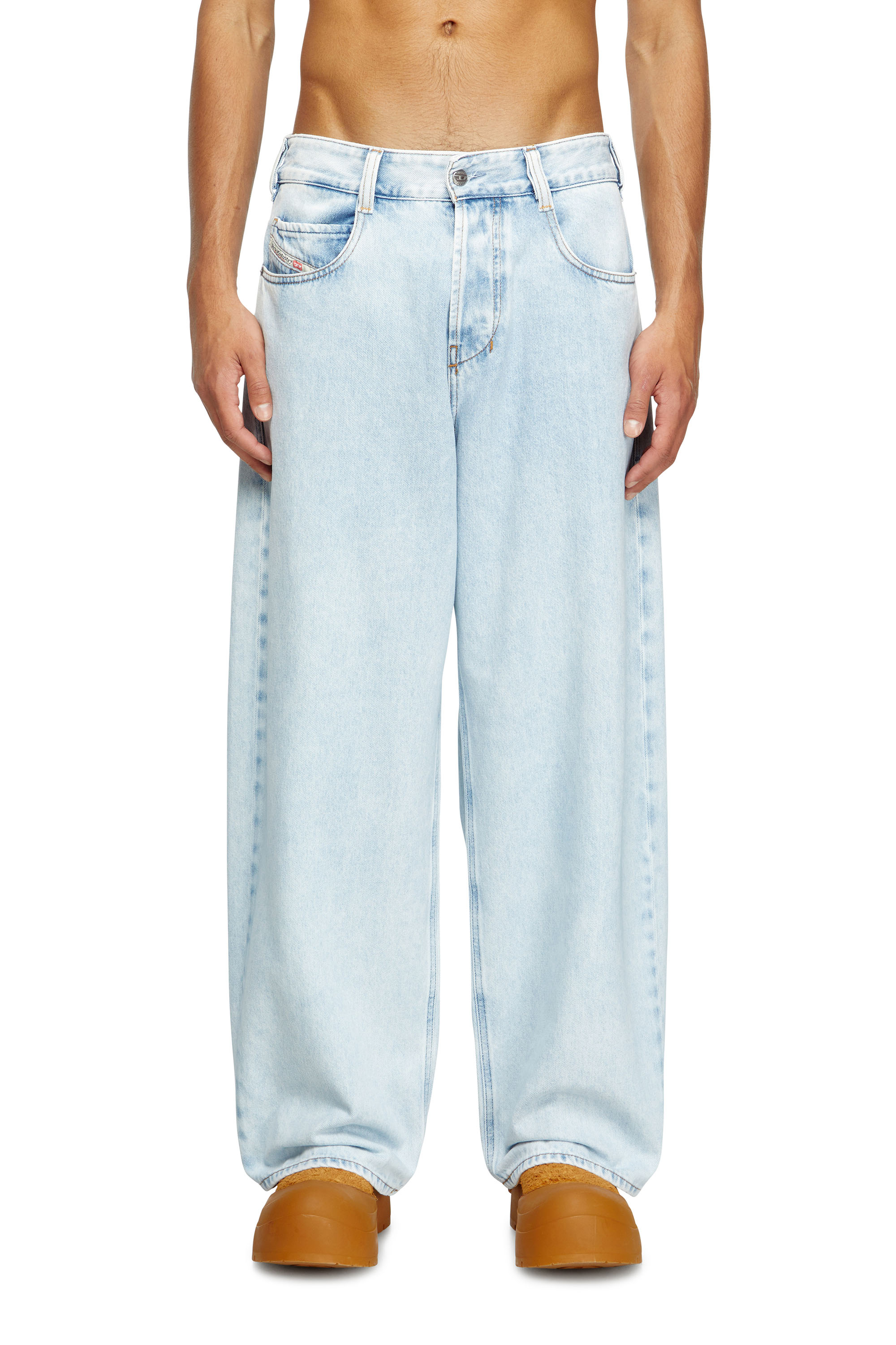 Diesel - Relaxed Jeans 1997 D-Enim 09M74 Mixte, Bleu Clair - Image 1
