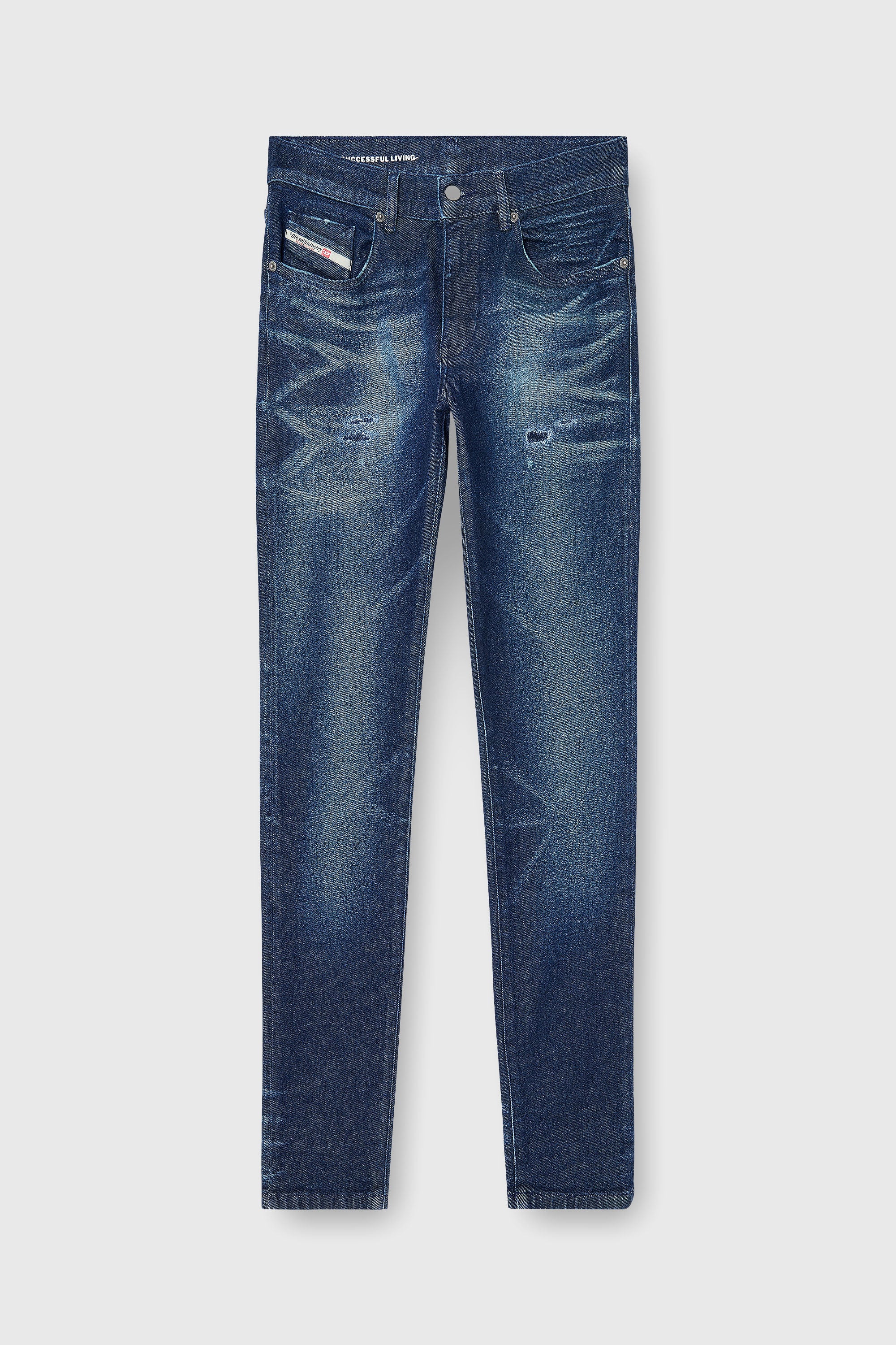 Diesel - Slim Jeans 2019 D-Strukt 0KBBU Homme, Bleu Fonc&eacute; - Image 2