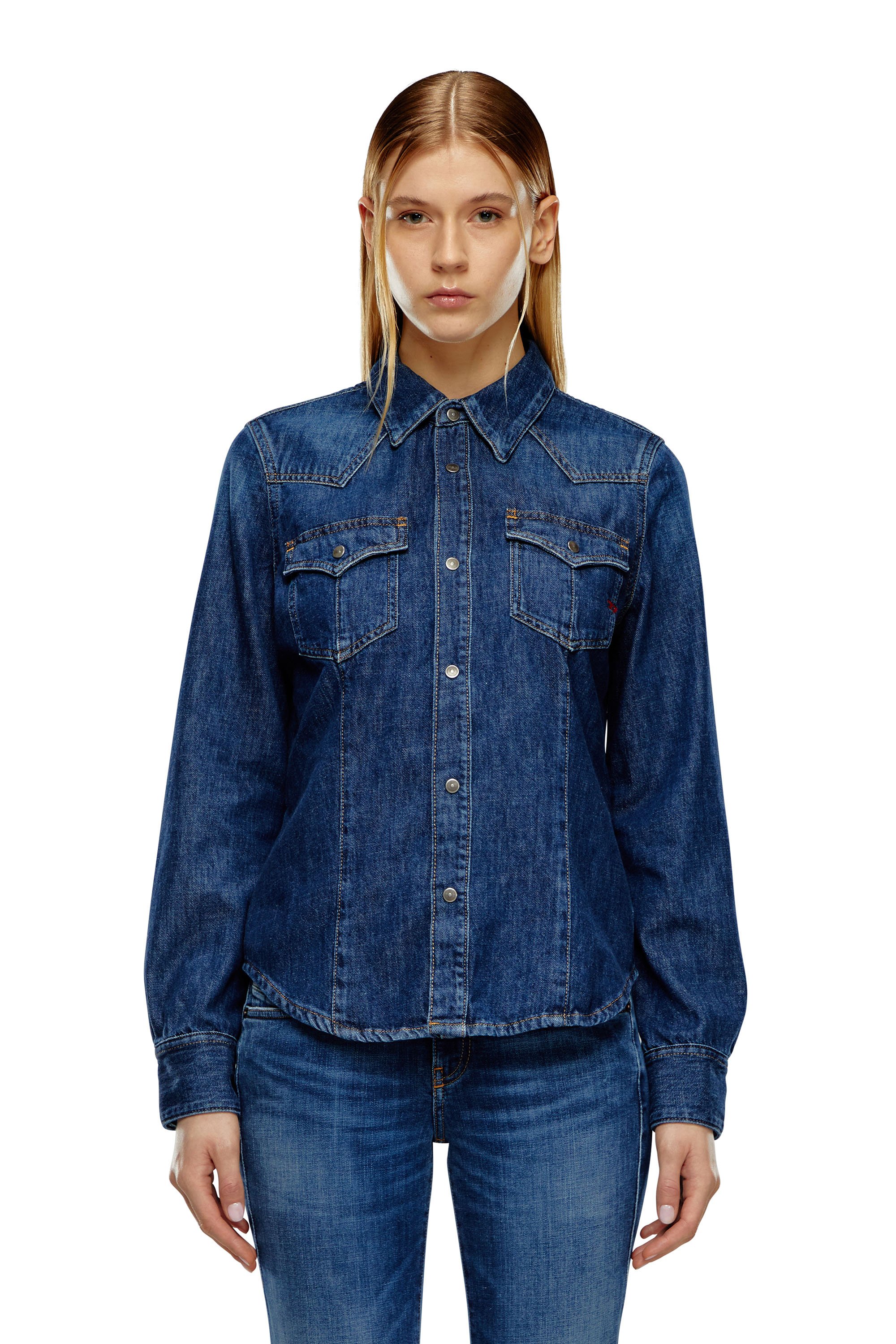 Chemises en denim pour femmes en jeans Diesel