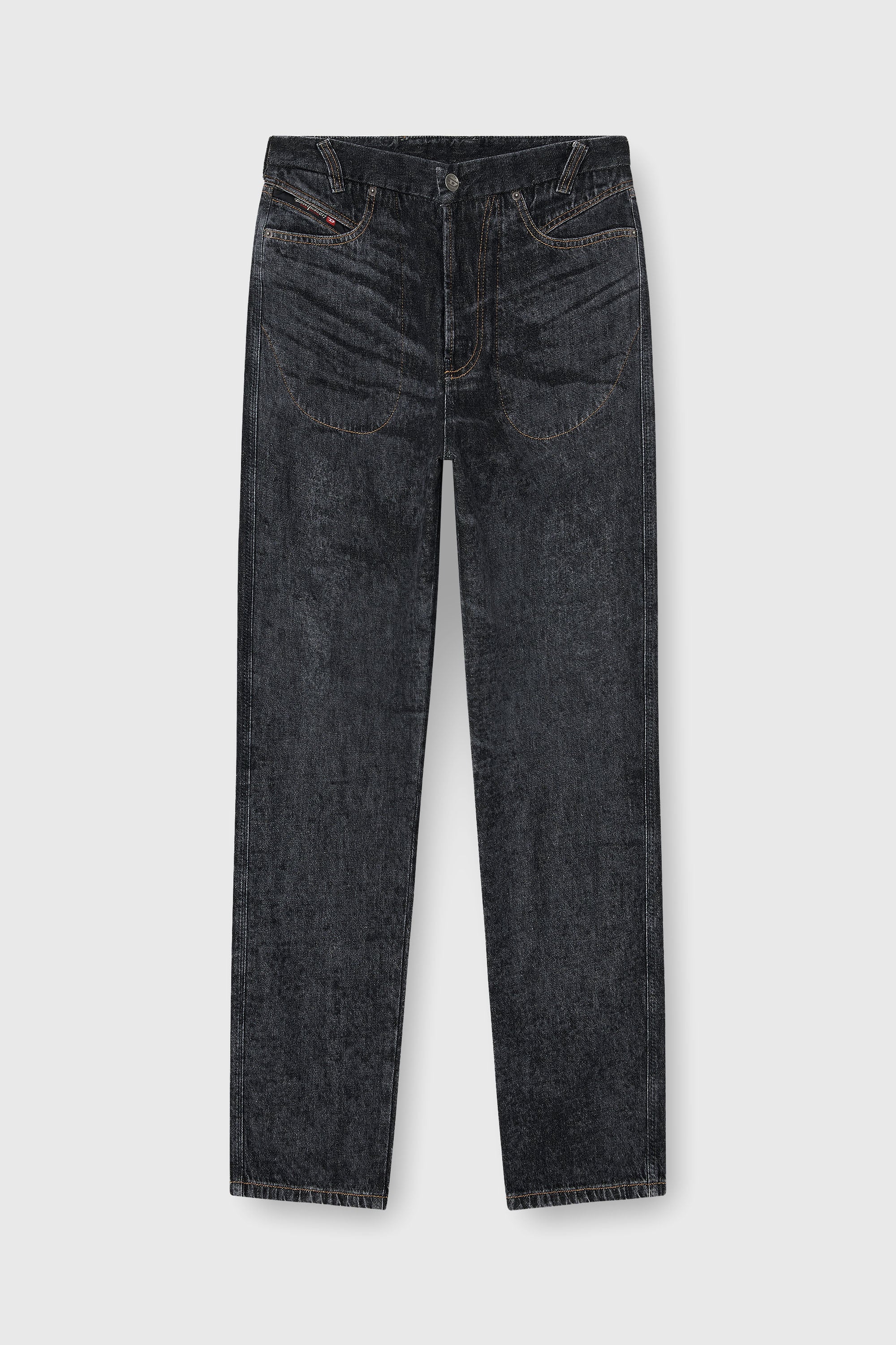Diesel - Relaxed Jeans D-Marcus 09Q24 Homme, Noir/Gris fonc&eacute; - Image 2
