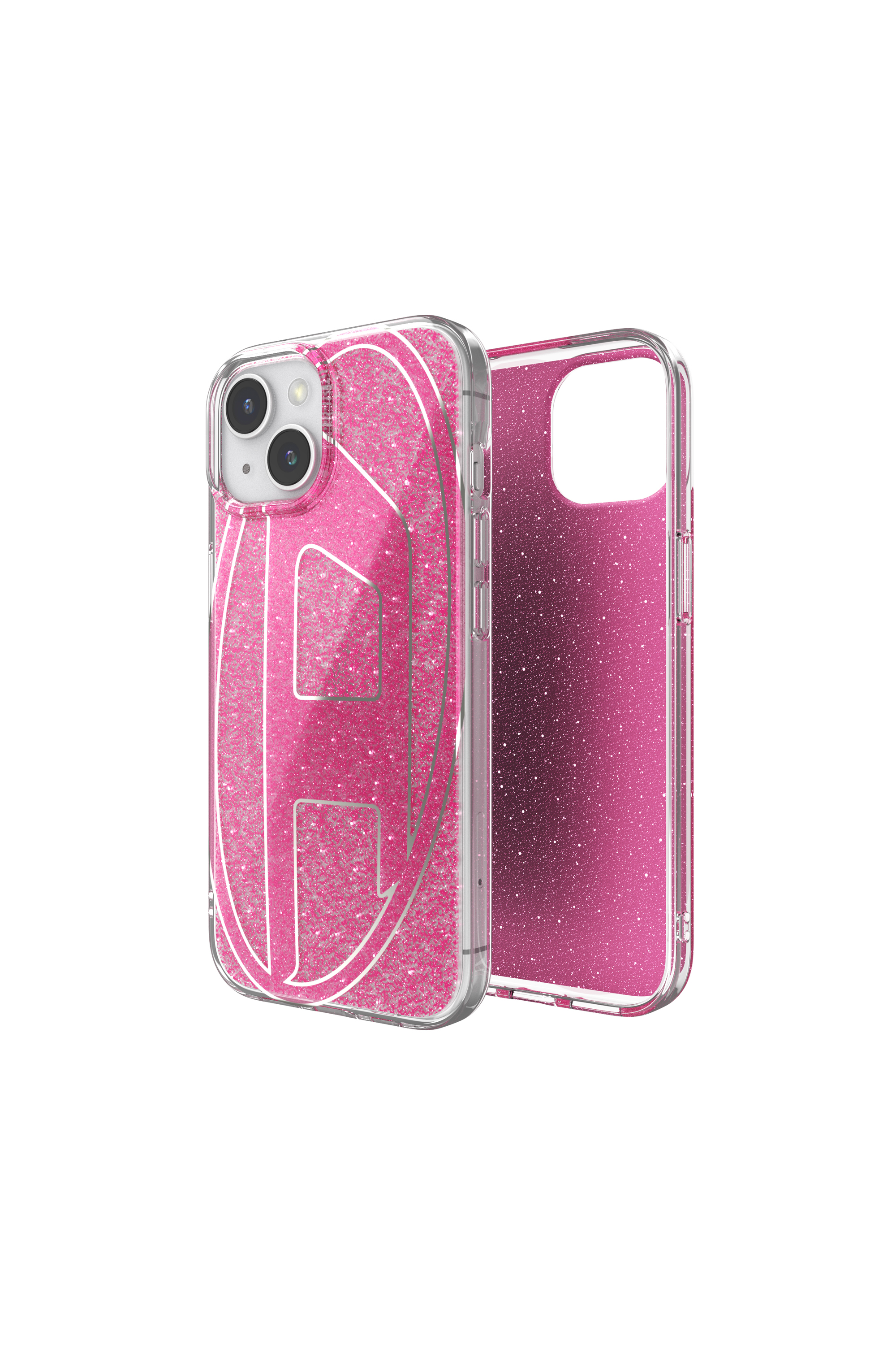 Diesel - 60035 AOP CASE, Coque glitter pur iP 15 Mixte in Rose - 1