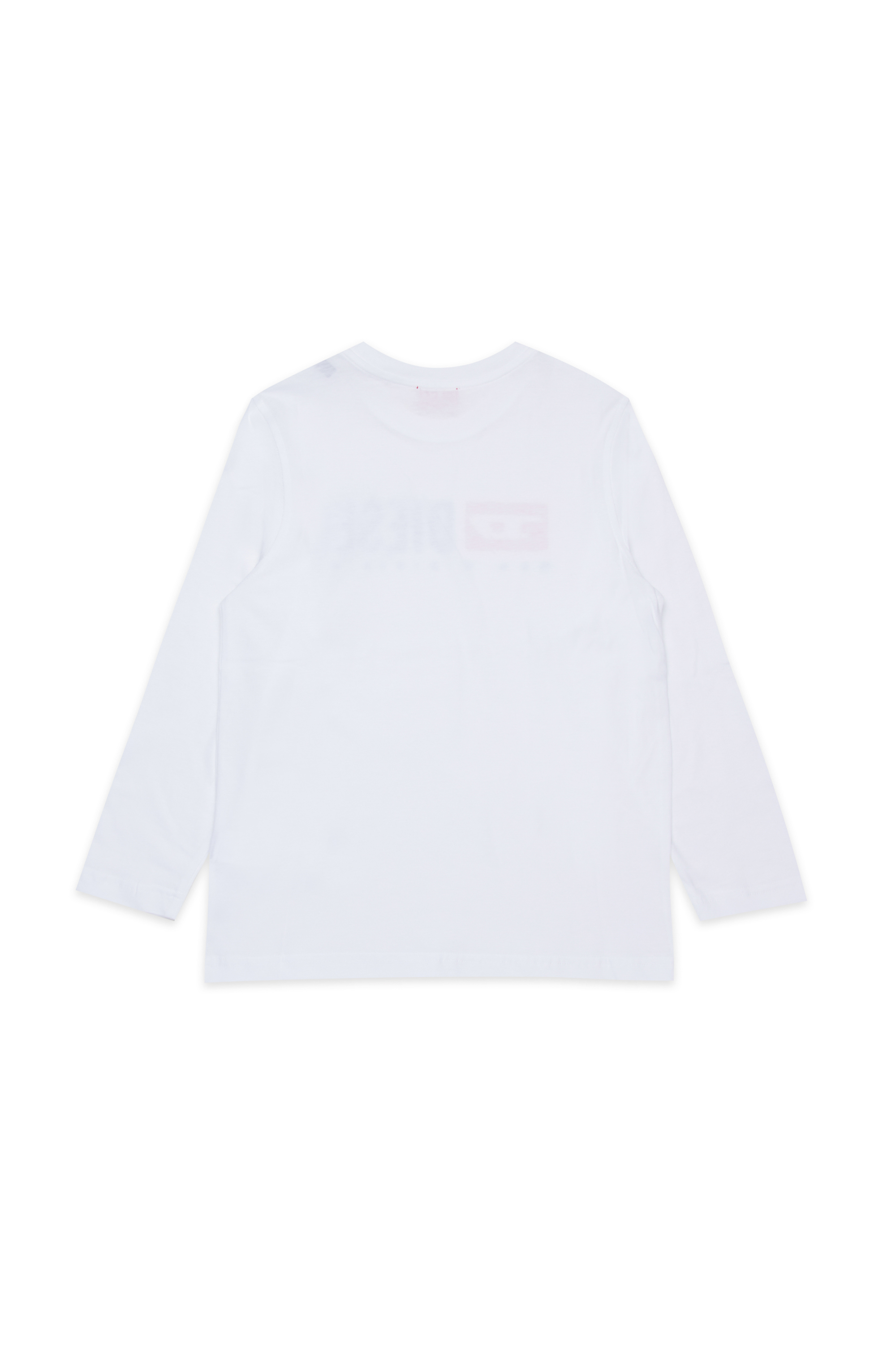 Diesel - TDROPS, T-shirt ras du cou en coton avec logo imprimé Homme in Blanc - 2