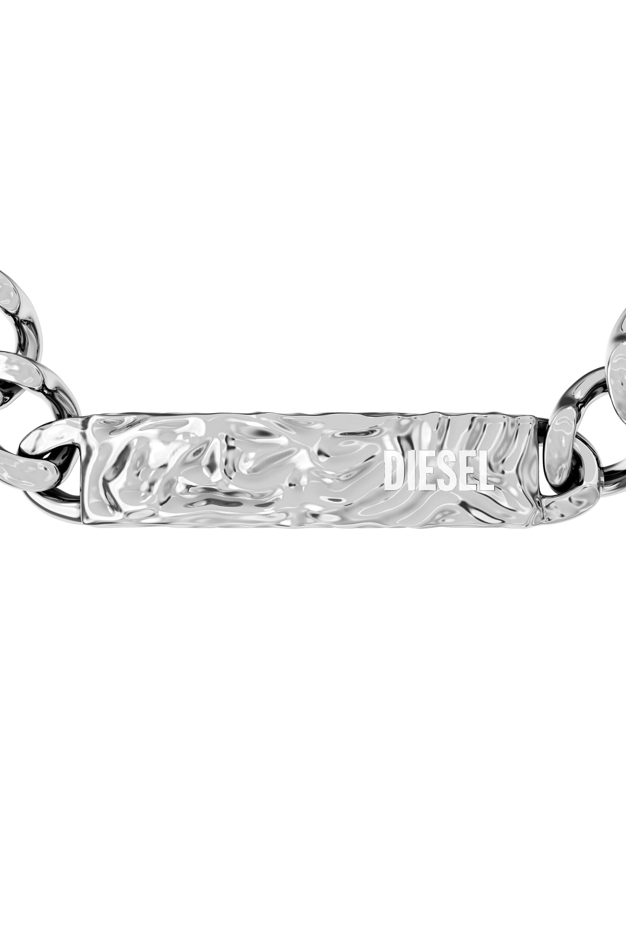 Diesel - DX1732040, Unisex's Stainless Steel ID Bracelet in Silver - 4