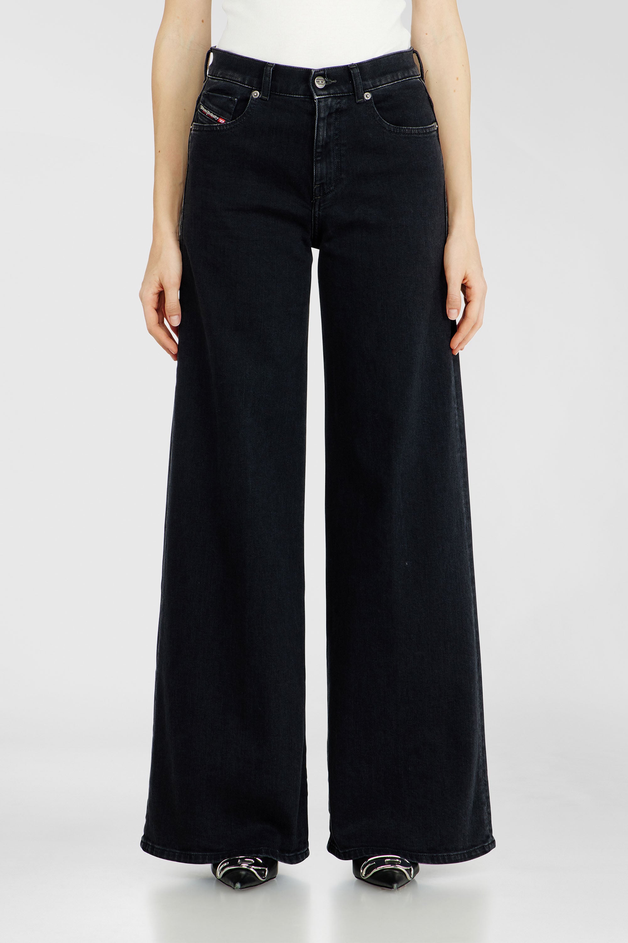 Diesel - Flare Jeans 1978 D-Akemi 09N89 Femme, Noir/Gris fonc&eacute; - Image 1