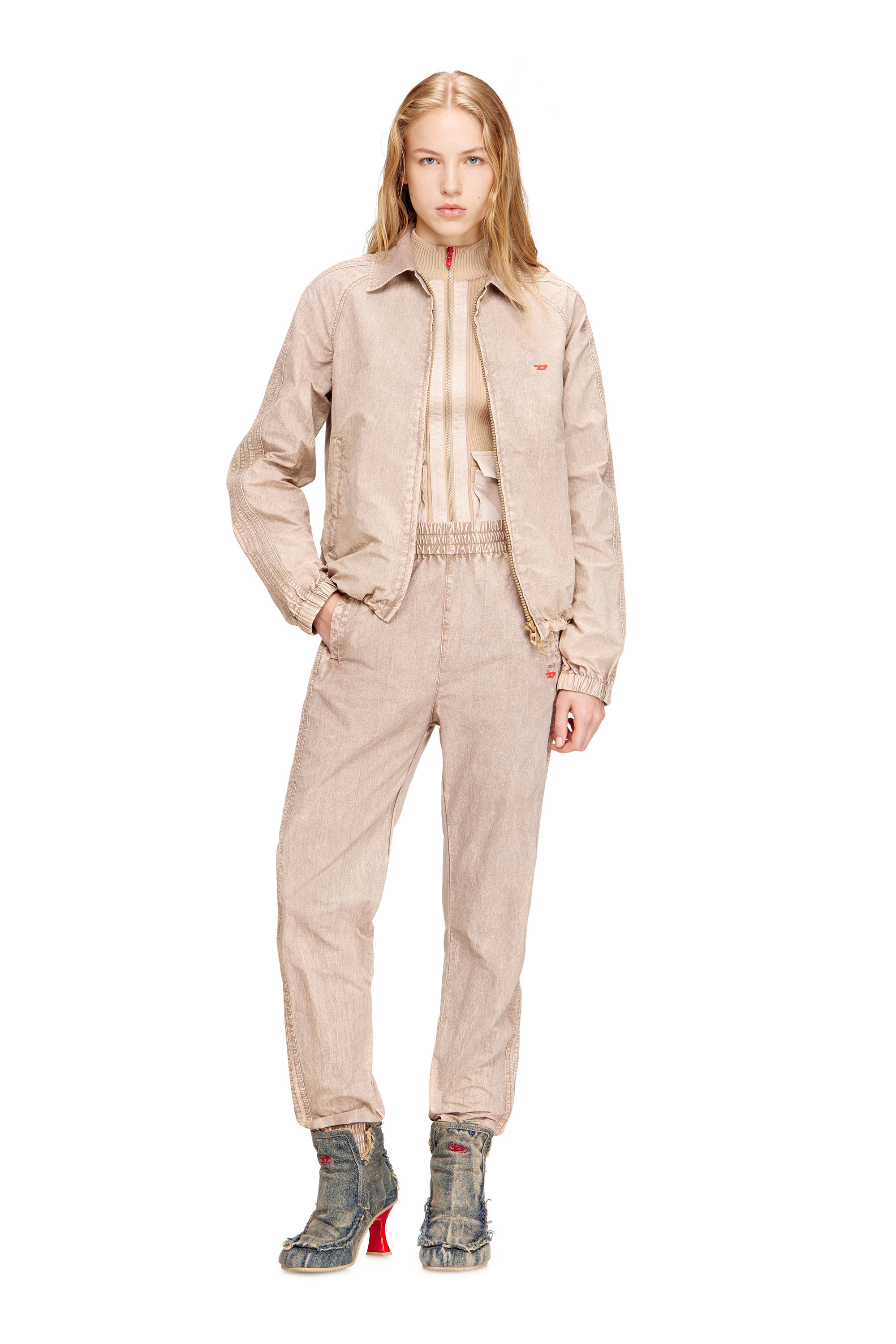 Diesel - J-FENIC-AG, Veste en taslan avec manches ray&eacute;es Mixte in ToBeDefined - 2