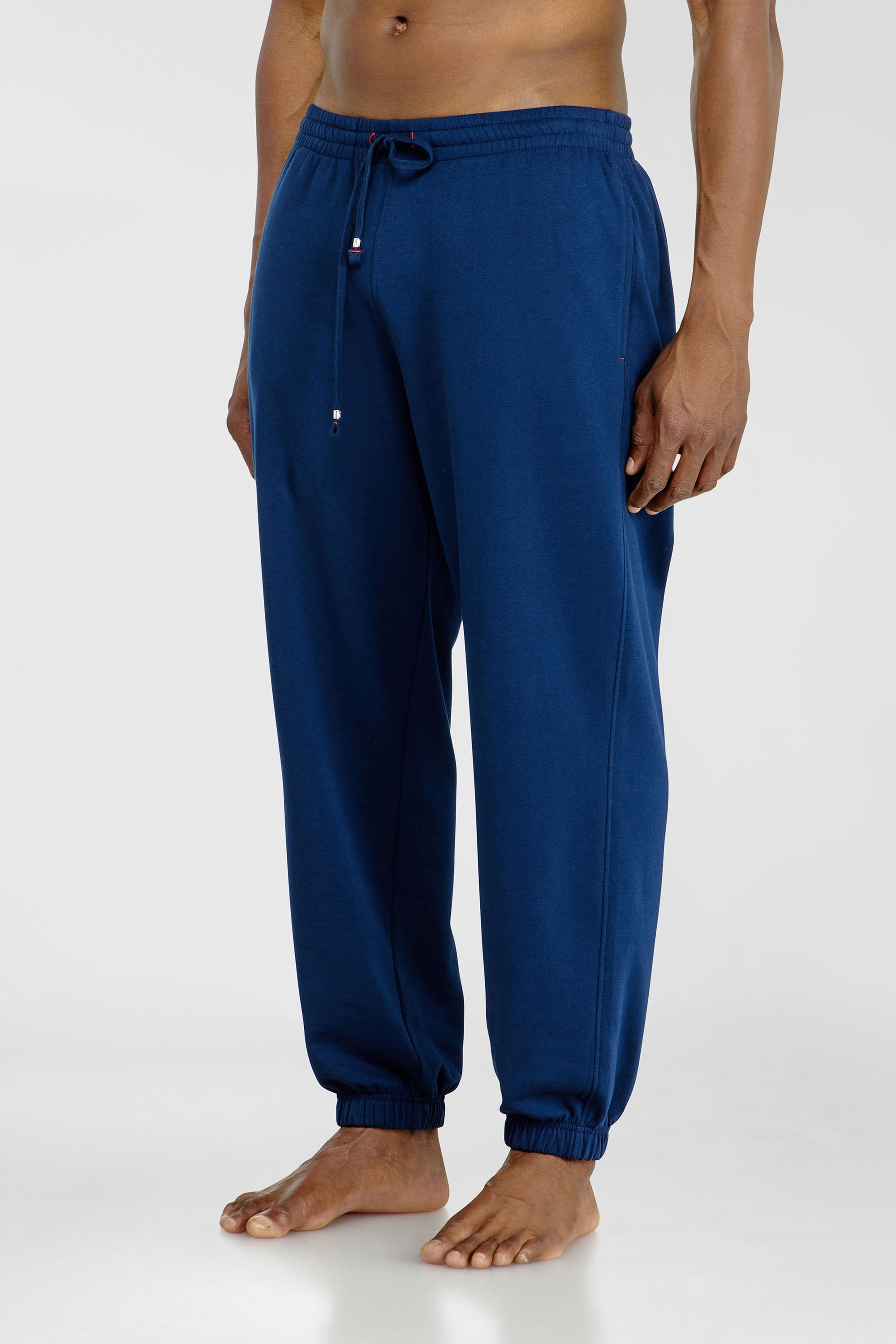 Diesel - LENNY-D-CORE, Pantalon de jogging en m&eacute;lange de coton gratt&eacute; Homme in Bleu - 1