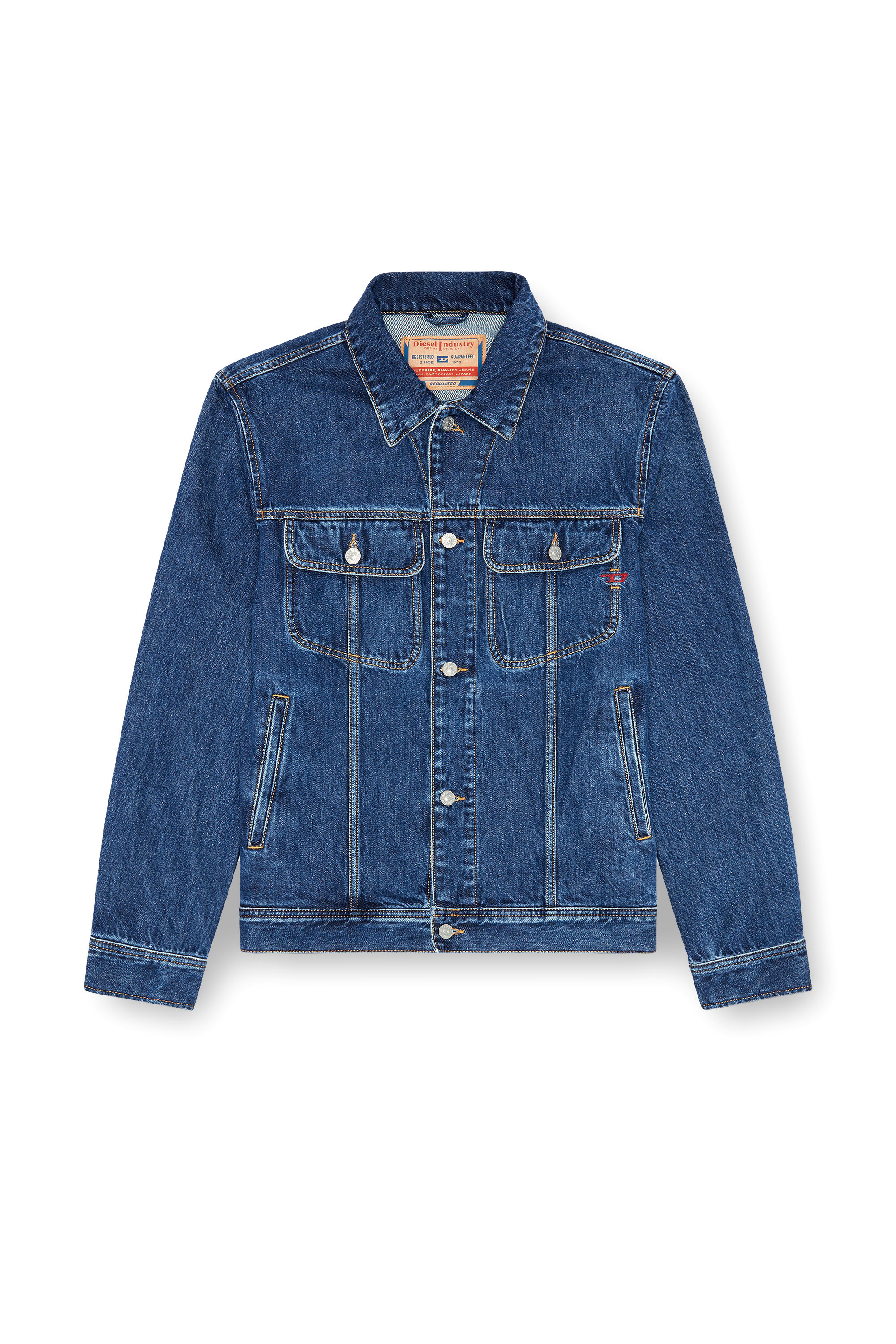 Diesel - D-BARCY, Veste trucker avec un fit regular Homme in Bleu - 3