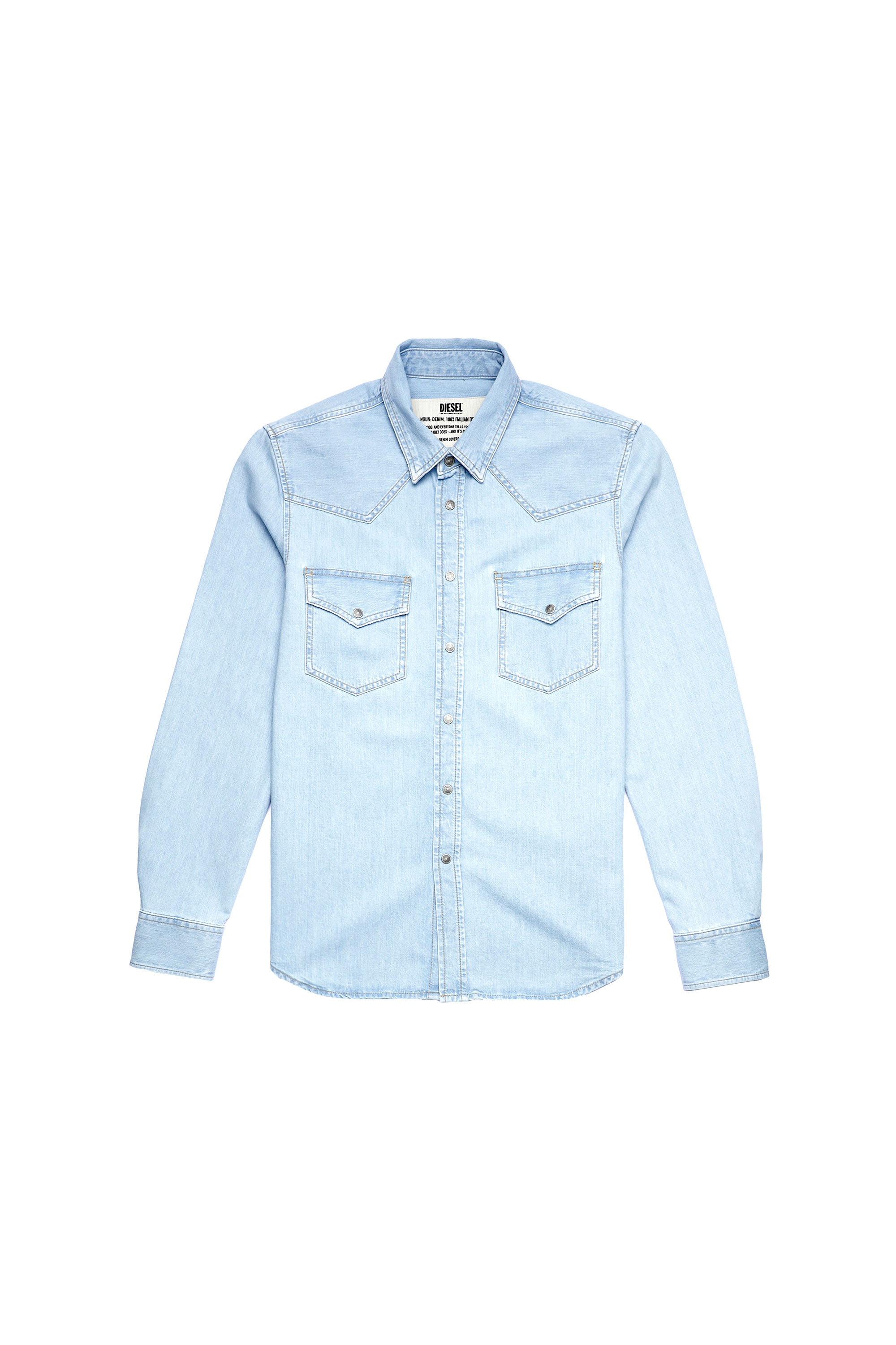 D-EAST-P1, Bleu Clair - Chemises en Denim