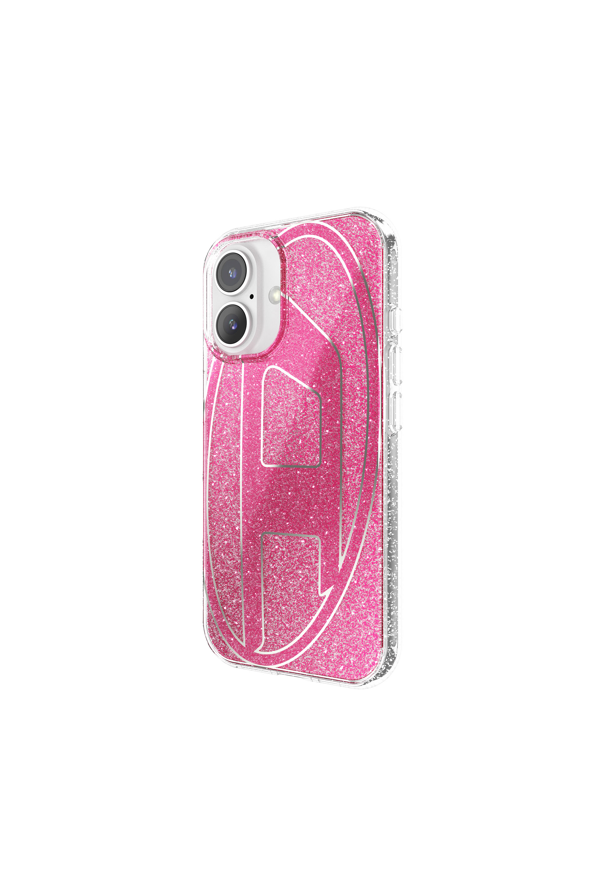 Diesel - 60155 AOP CASE, Coque pailletée pour l'iP 16 Mixte in Rose - 4