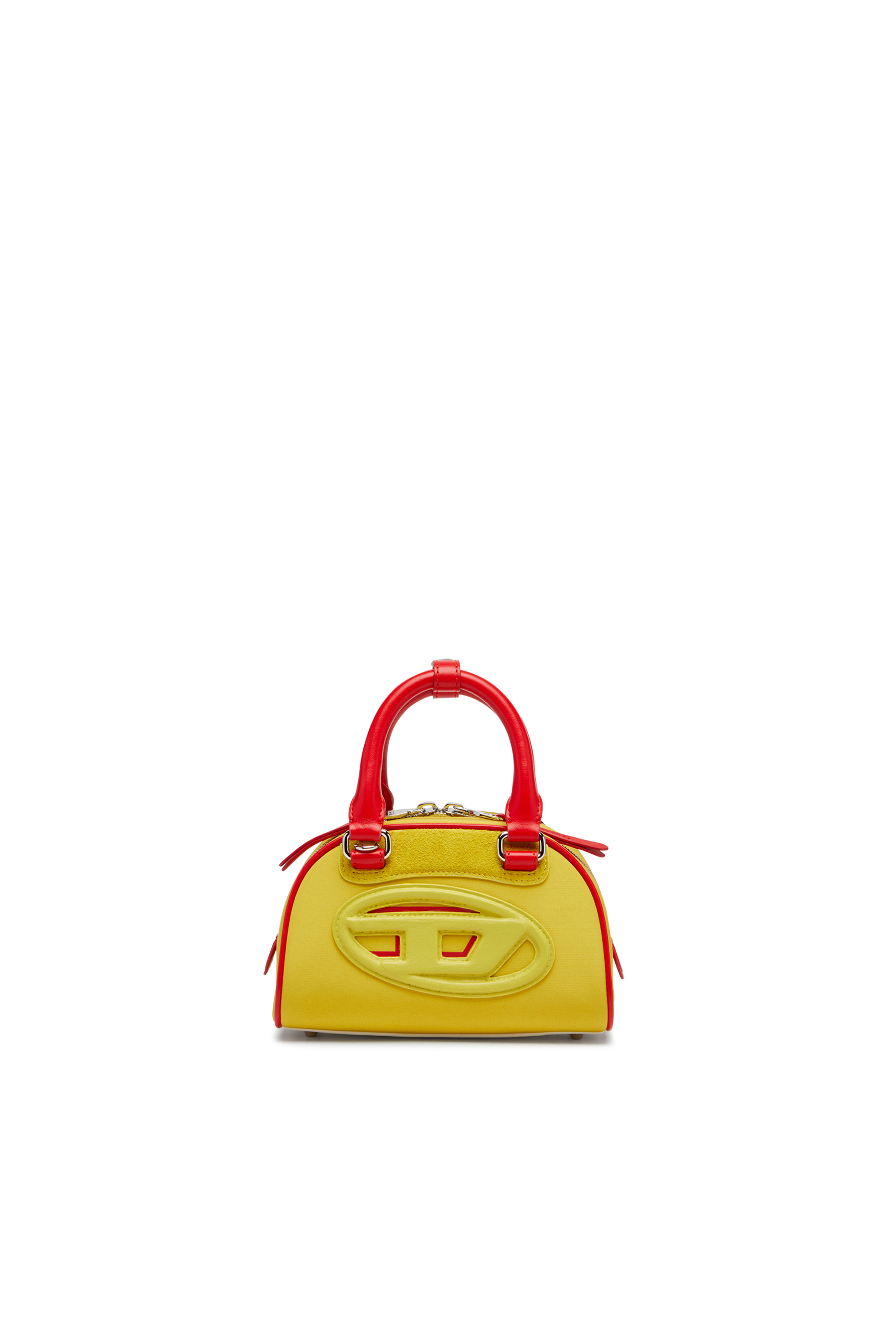 Diesel - 1DR DOME CROSSBODY, Mini sac bowling color-block Femme in Jaune - 1