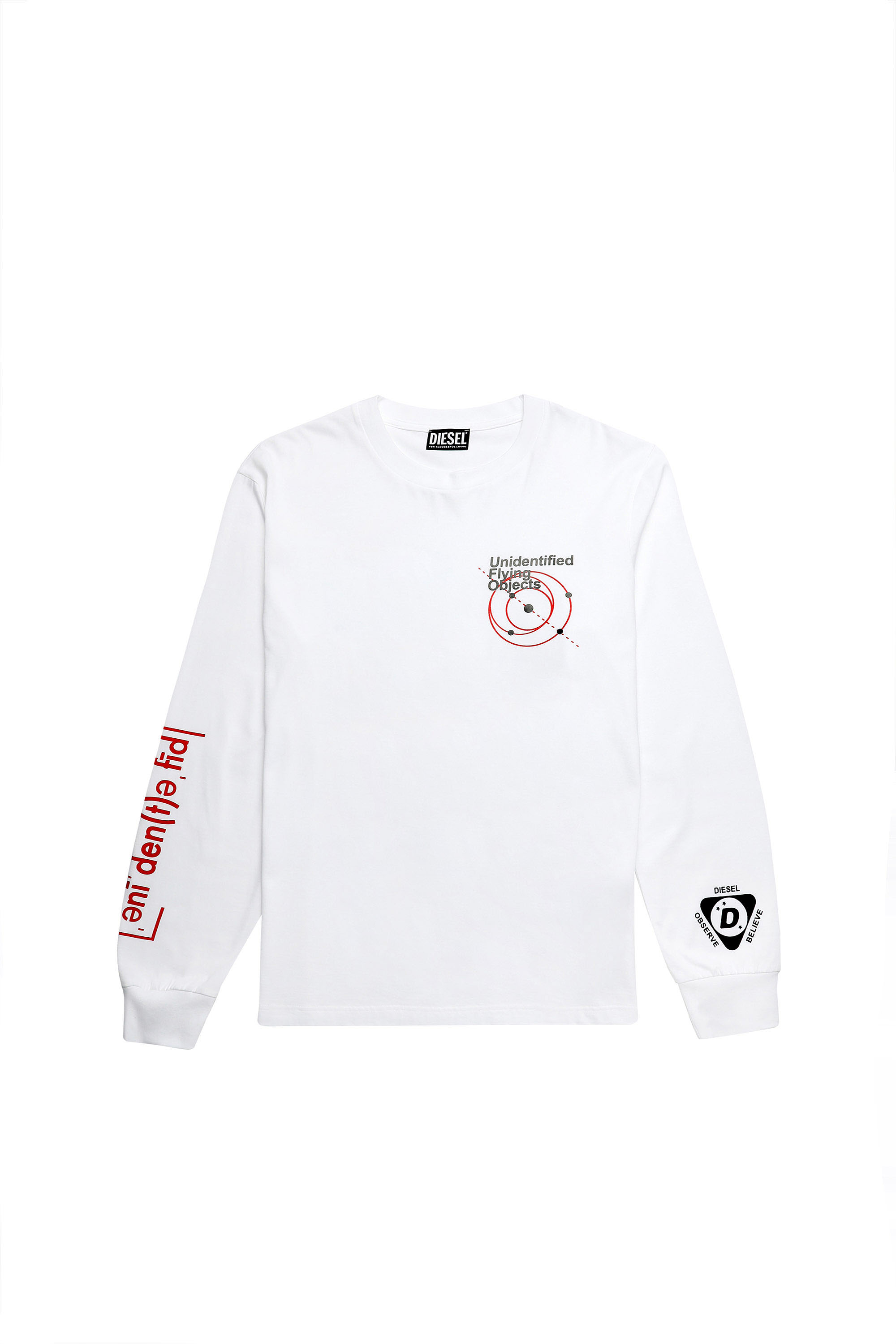 T-JUST-LS-B52, Blanc - T-Shirts