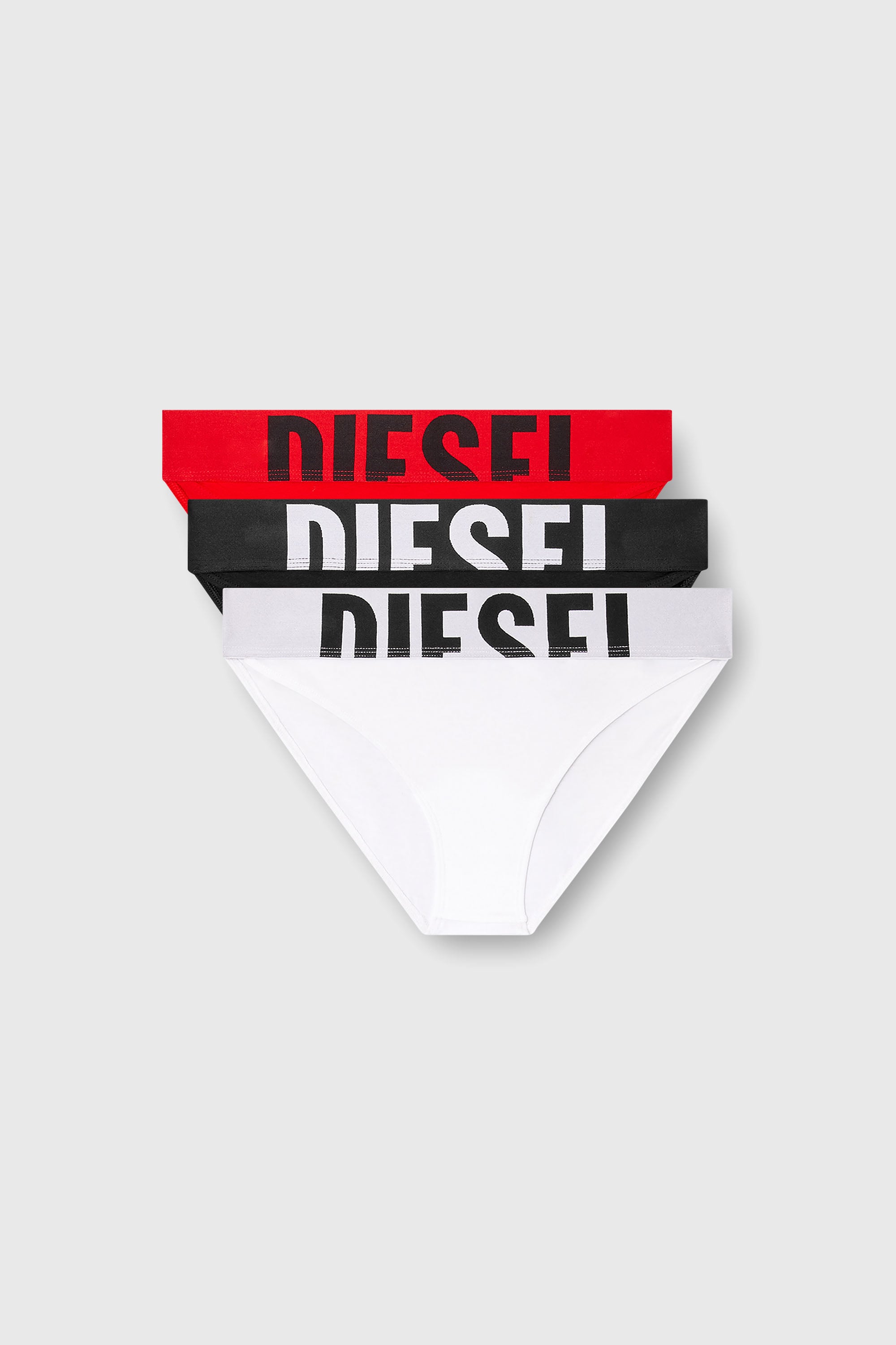 Diesel - LOLA-D-POP-3PACK, Lot de trois culottes avec logo d&eacute;coup&eacute; Femme in Polychrome - 1