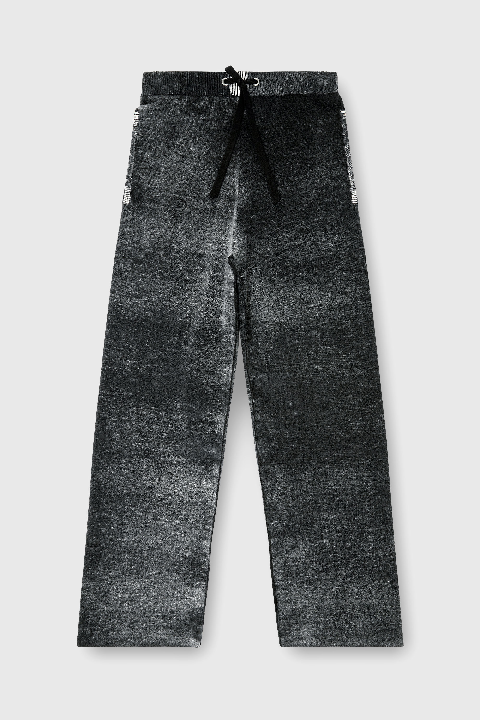 Diesel - M-HONORINE, Pantalon de surv&ecirc;tement en laine tricot&eacute;e &agrave; motif invers&eacute; Femme in Gris - 2
