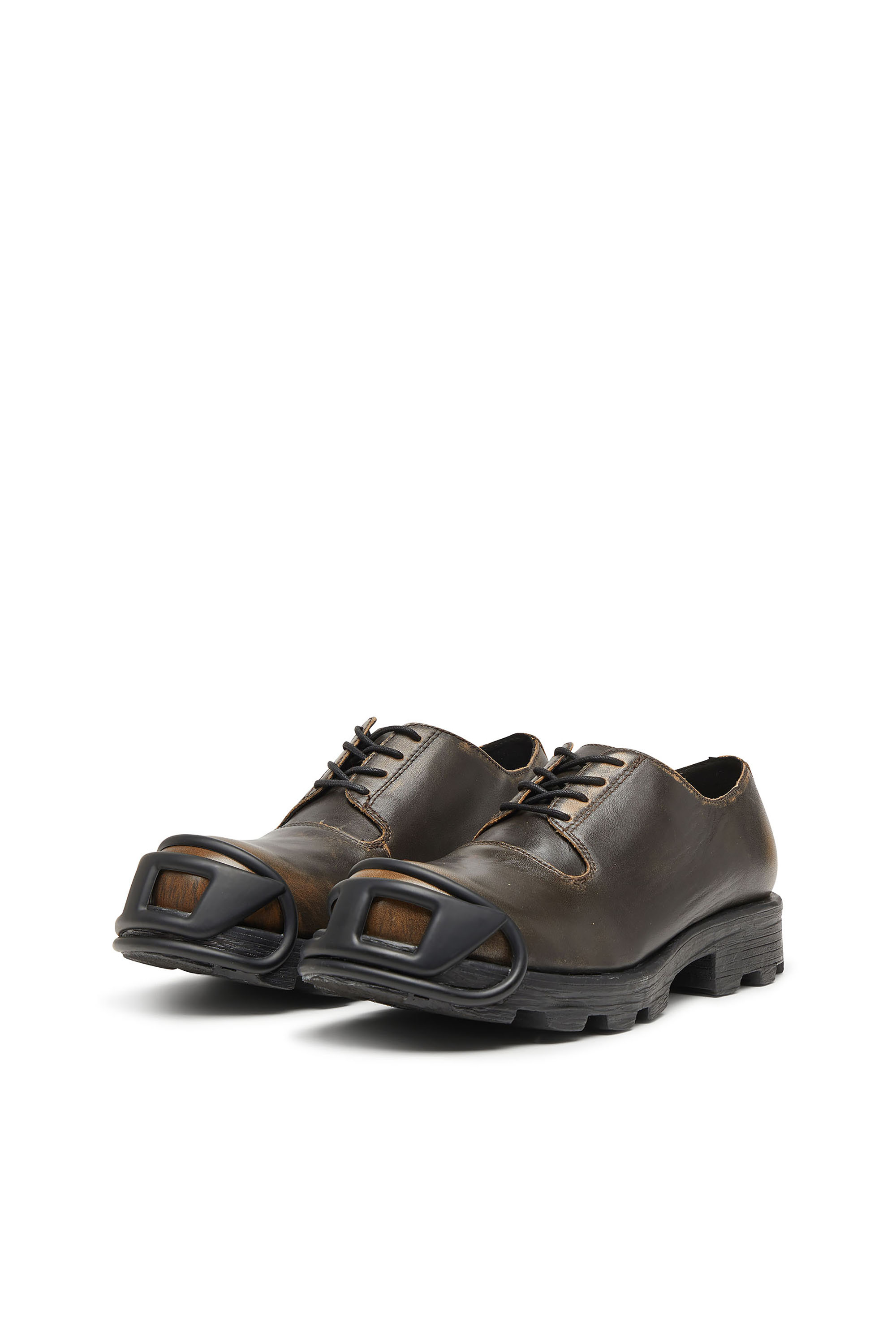 Diesel - D-HAMMER SO D, D-Hammer-Chaussures derby  en cuir bross&eacute; Homme in Marron - 8