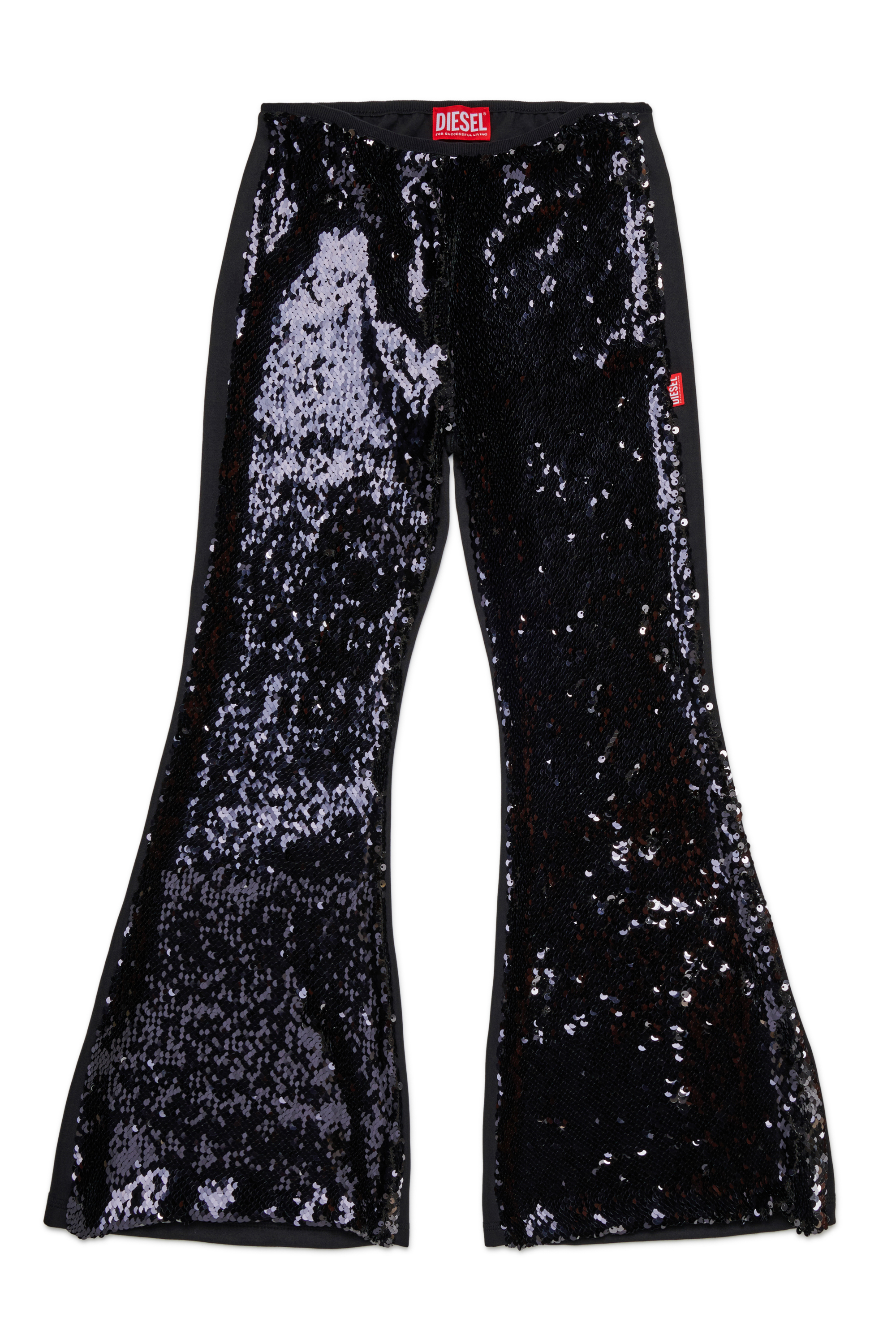 Diesel - PSEQUINS, Pantalons à sequins Femme in Noir - 1