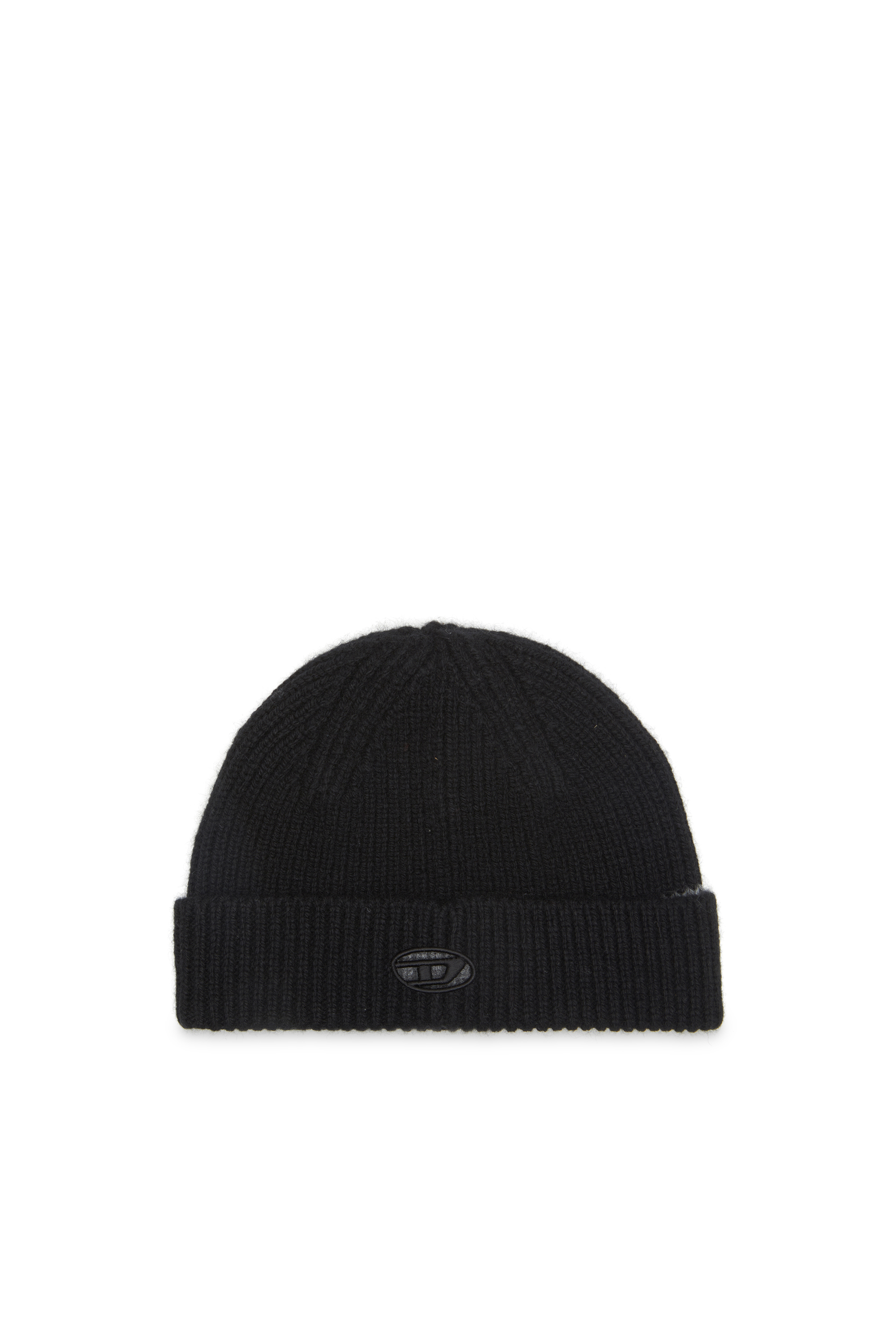 Diesel - K-ARAC, Bonnet côtelé avec cut-out Oval D Mixte in Noir - 1