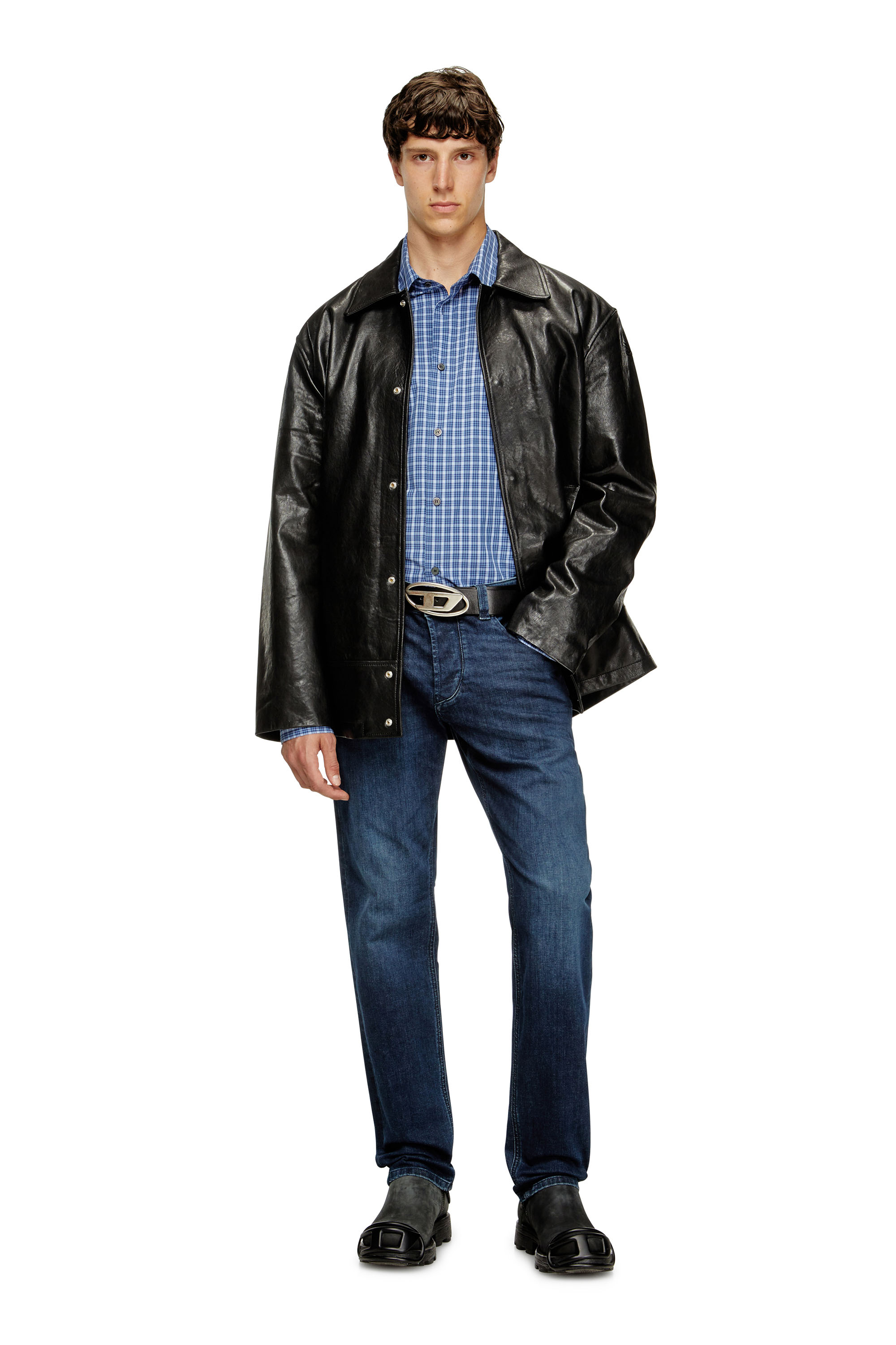 Diesel - Regular Jeans 1986 Larkee-Beex 0CNAA Homme, Bleu Foncé - Image 2