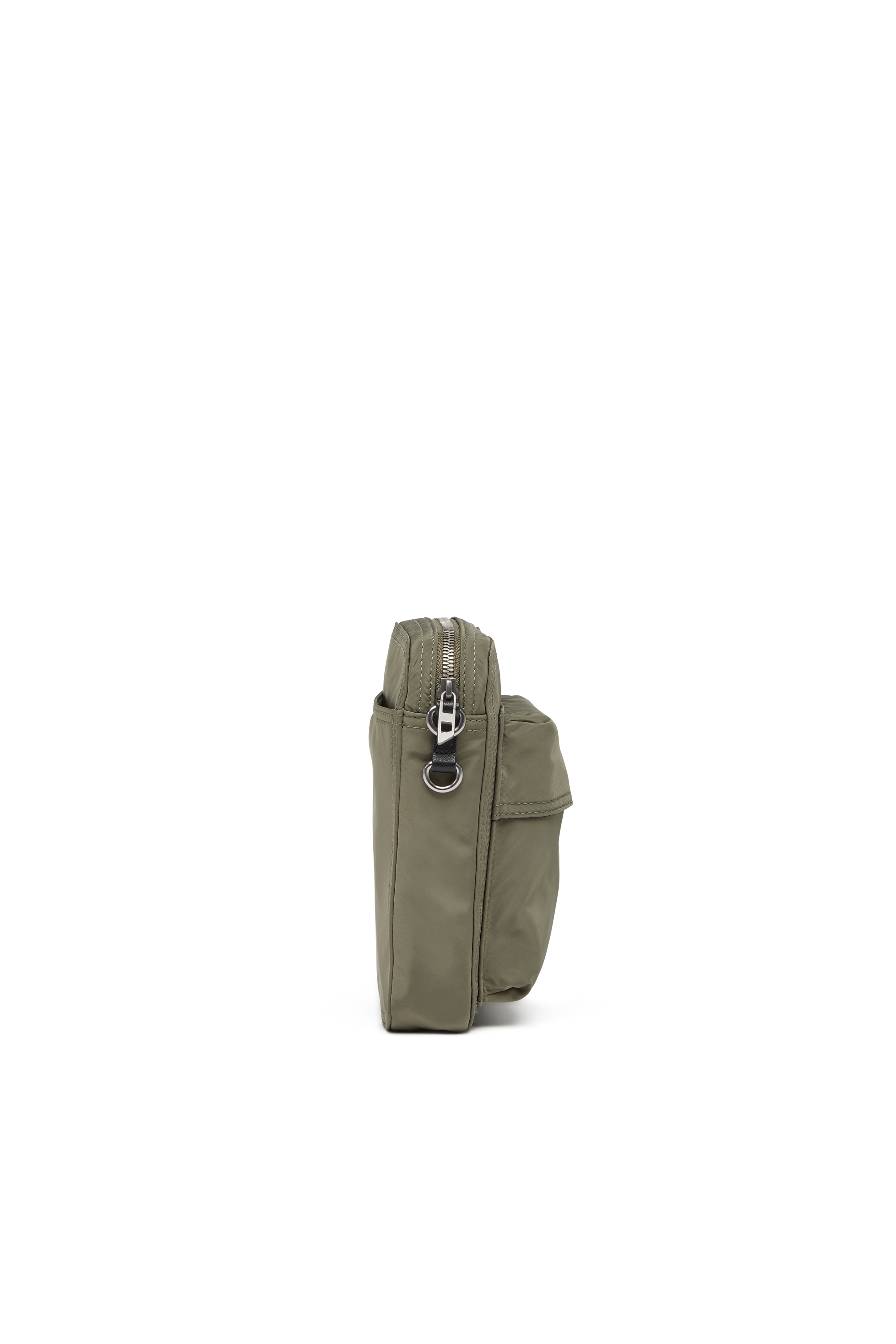 Diesel - MULTI-PKTS CROSSBODY X, Sac à bandoulière en étoffe utilitaire Mixte in Vert - 3
