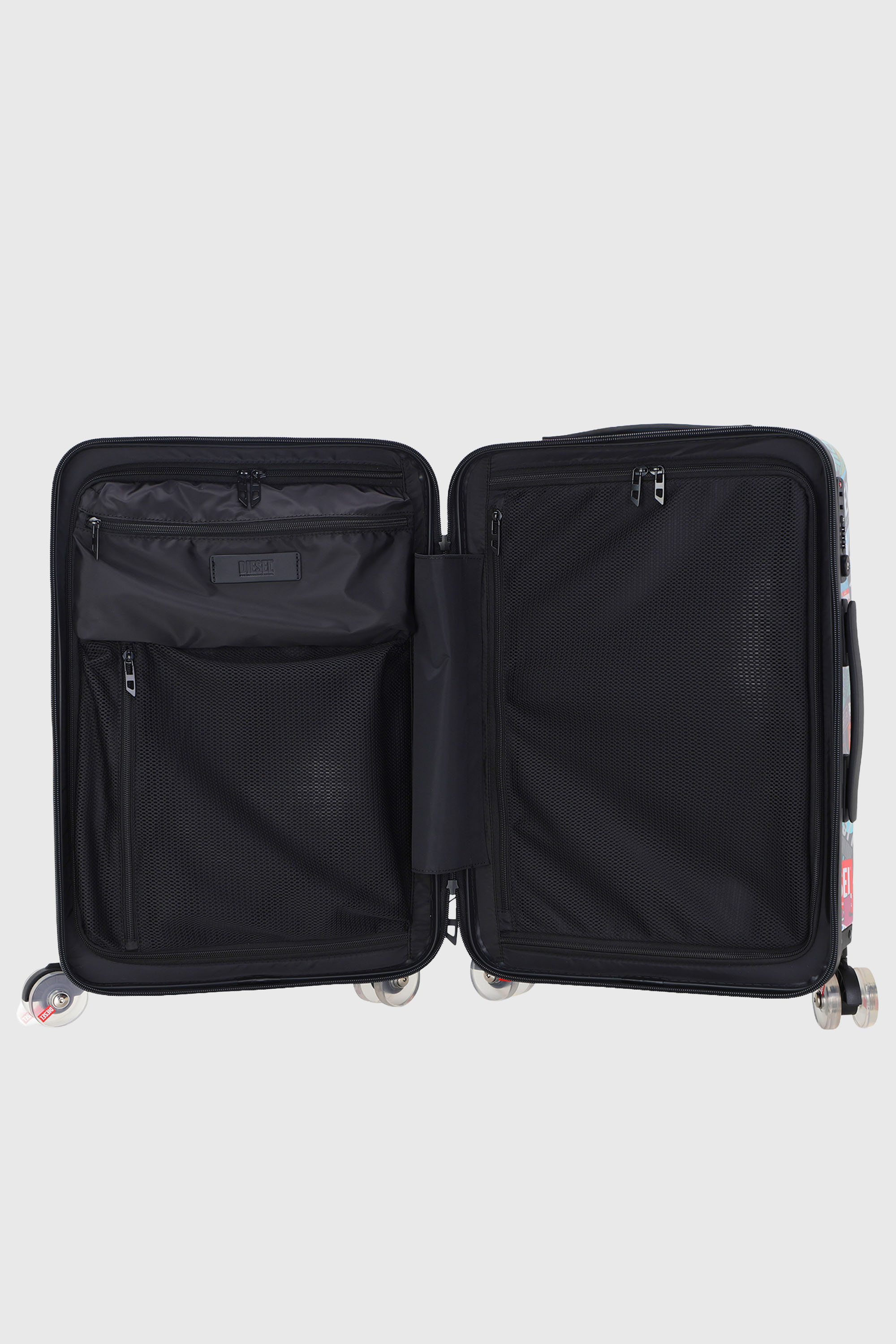 Diesel - DIESEL PC PRINTED TROLLEY-STICKERS- DSL0, Valise taille S style autocollants Mixte in Polychrome - 4