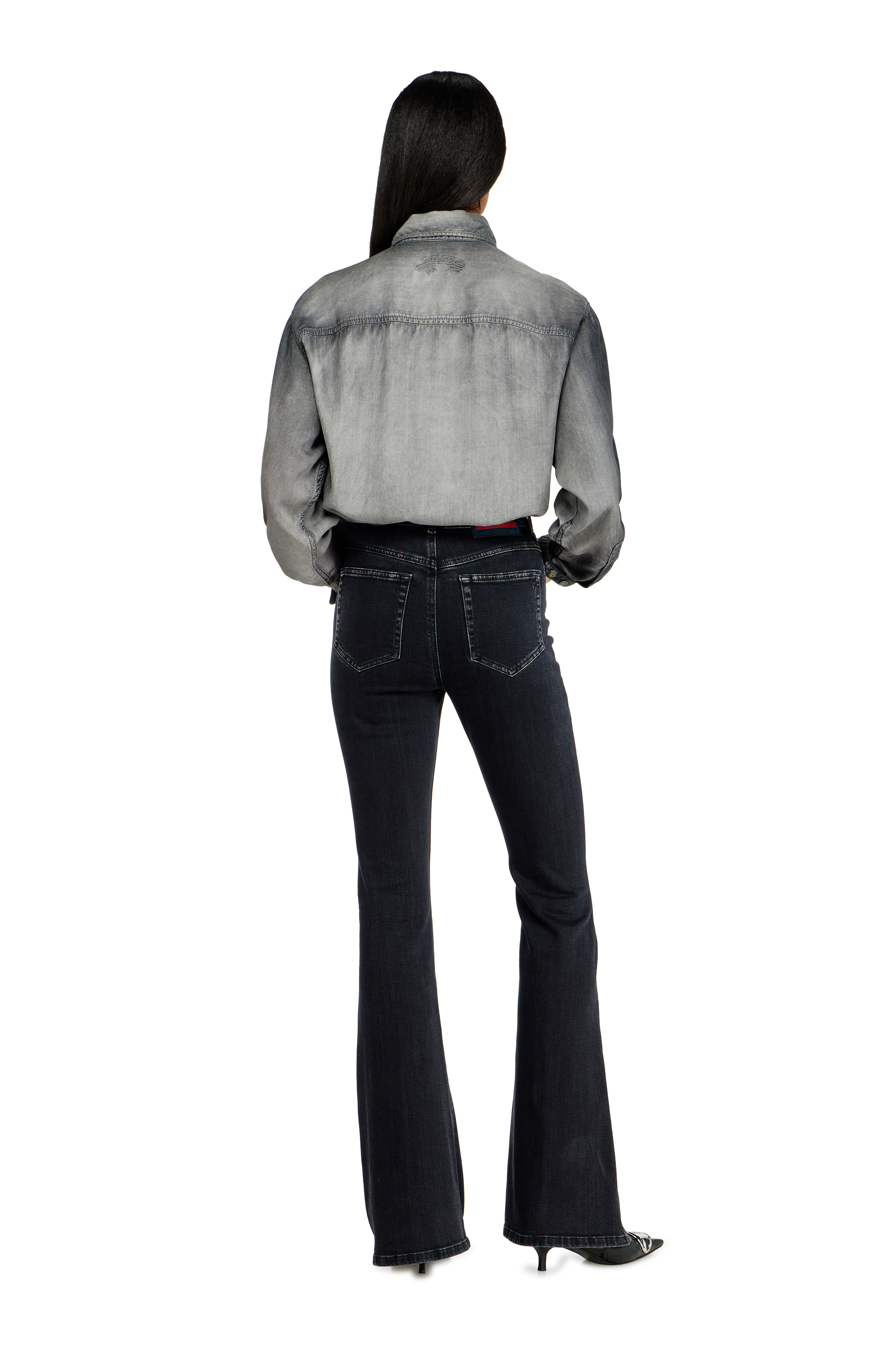 Diesel - Bootcut Jeans 1973 D-Partt 09P75 Femme, Noir/Gris fonc&eacute; - Image 3