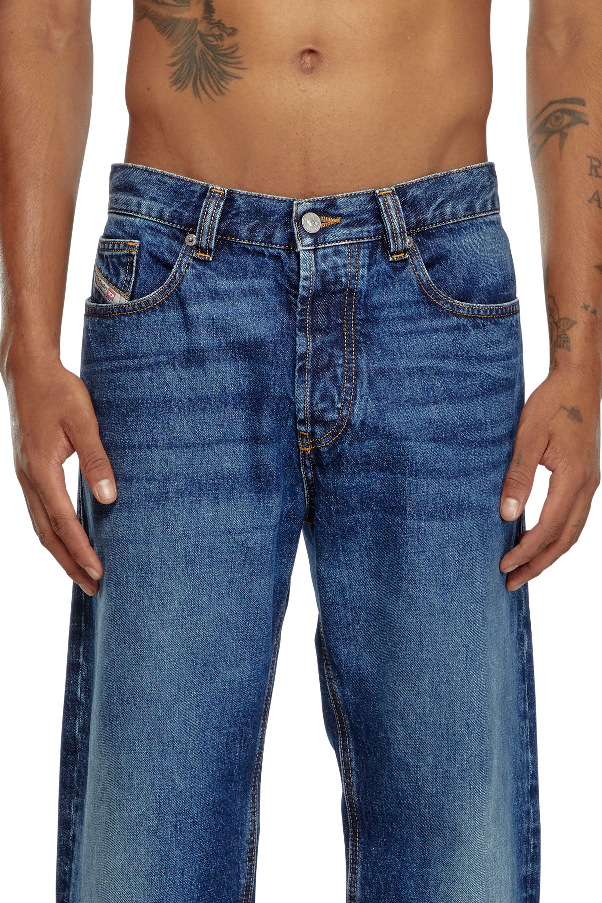 Diesel - Regular Jeans 2024 D-Macs 09I27 Homme, Bleu Foncé - Image 5