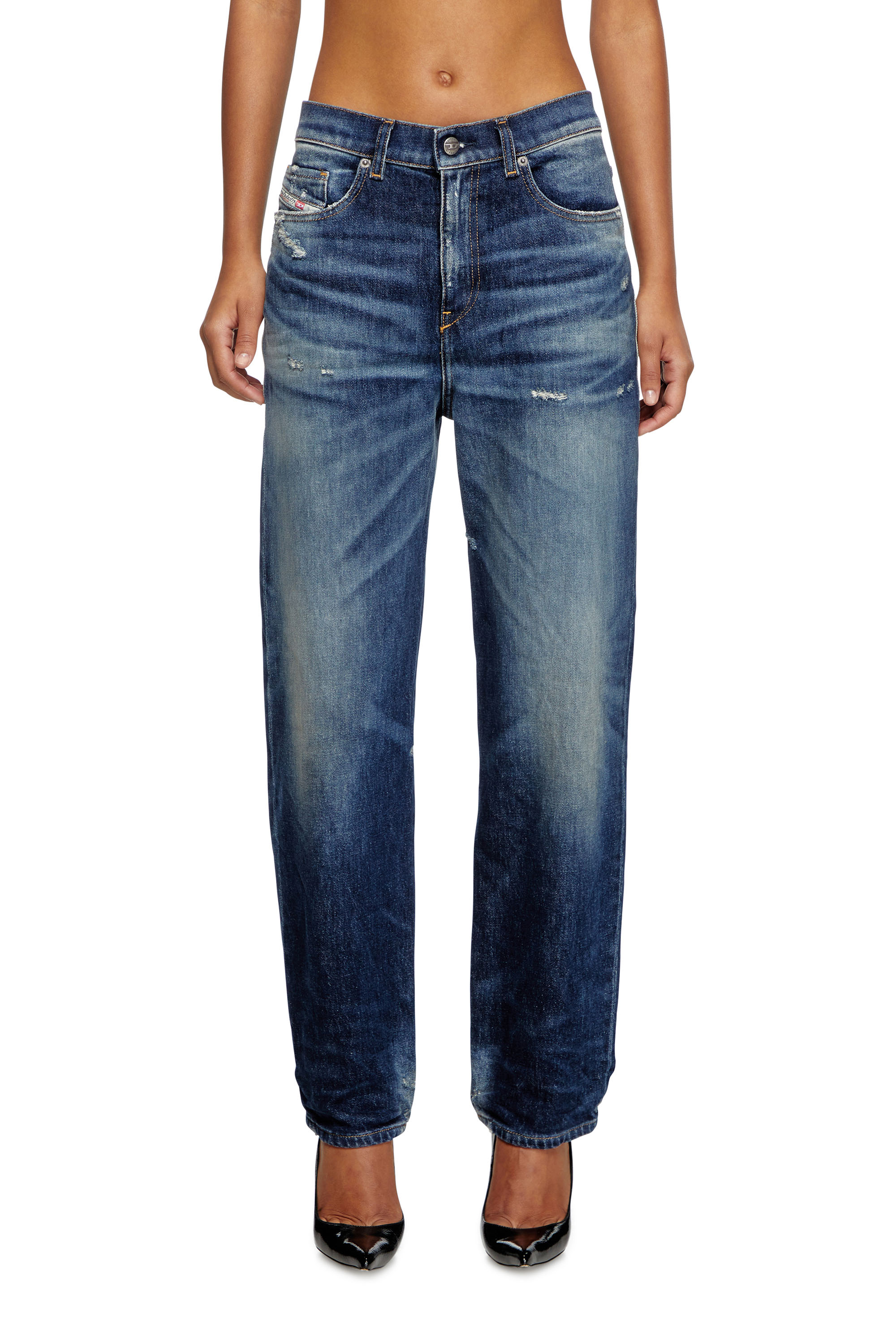 Diesel - Regular Jeans 2016 D-Air 09J56 Femme, Bleu Fonc&eacute; - Image 3
