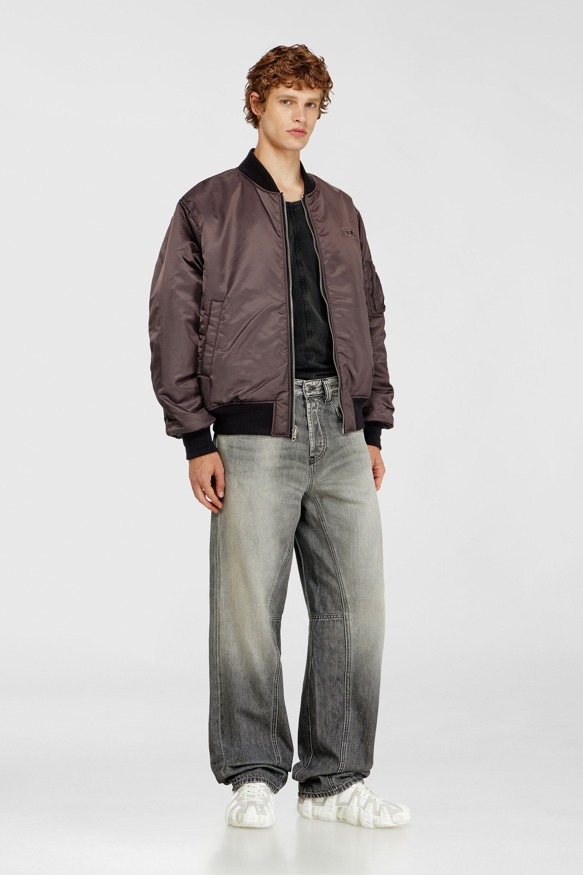Diesel - Relaxed Jeans 2001 D-Macro 09P56 Homme, Gris - Image 1