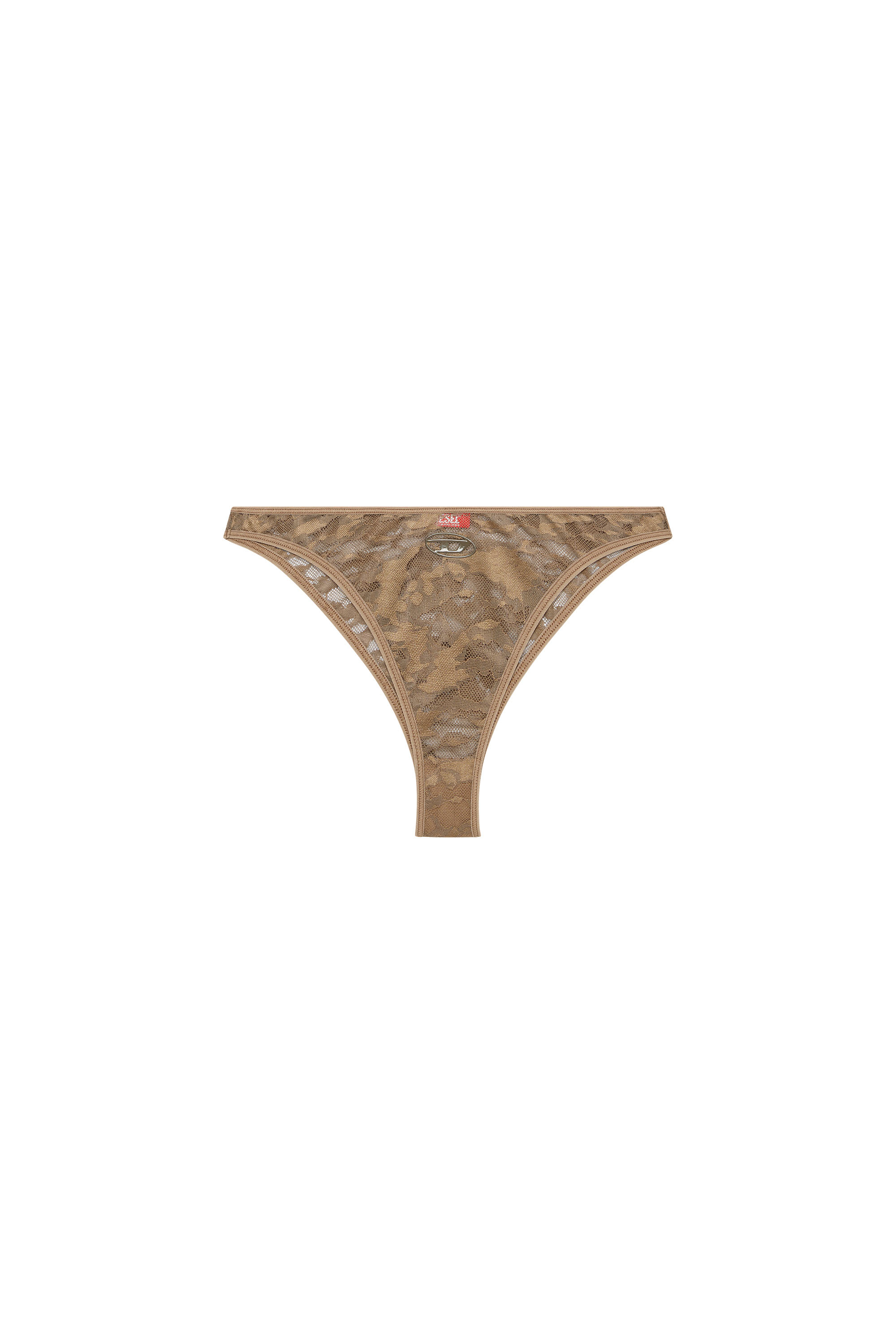 Diesel - PUNCHY-UTLT, Woman's Briefs in camo lace in Brown - 4