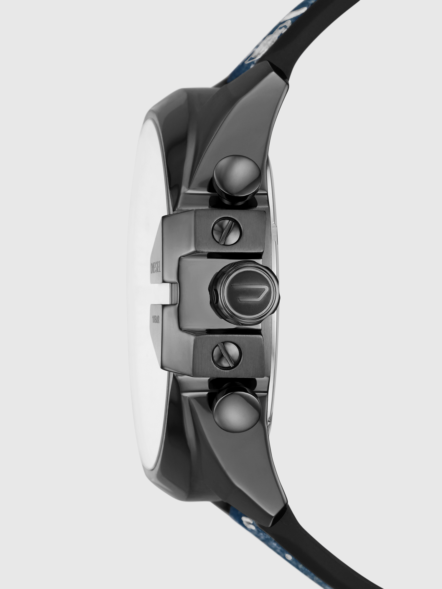 Diesel - DZ4541, Montre Mega&nbsp;Chief chronographe en denim Homme in Polychrome - 3