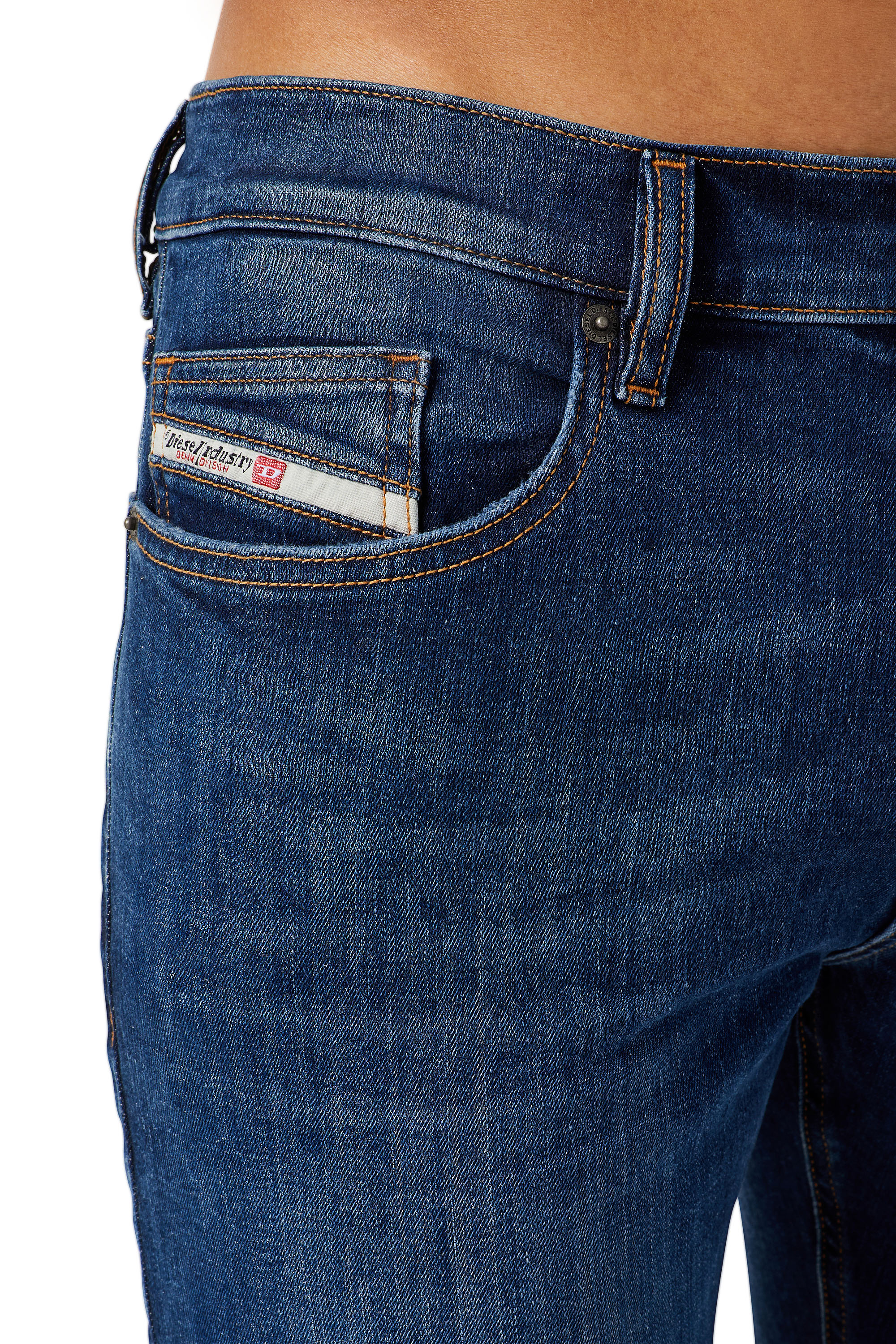 Diesel - D-Luster 0GDAN Slim Jeans, Bleu Foncé - Image 3