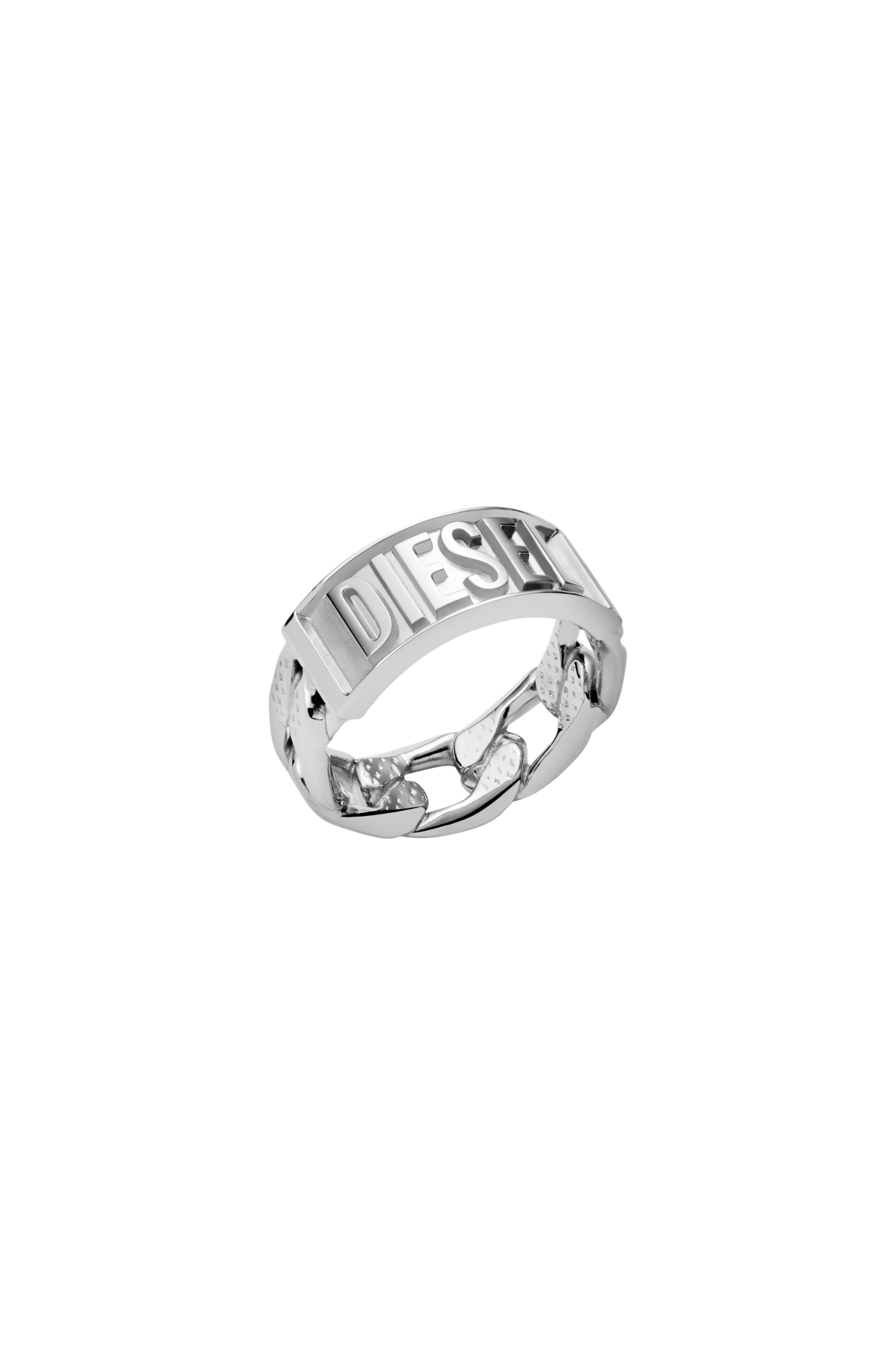 Diesel - DX1347, Bague en acier  inoxydable Homme in Gris argenté - 1