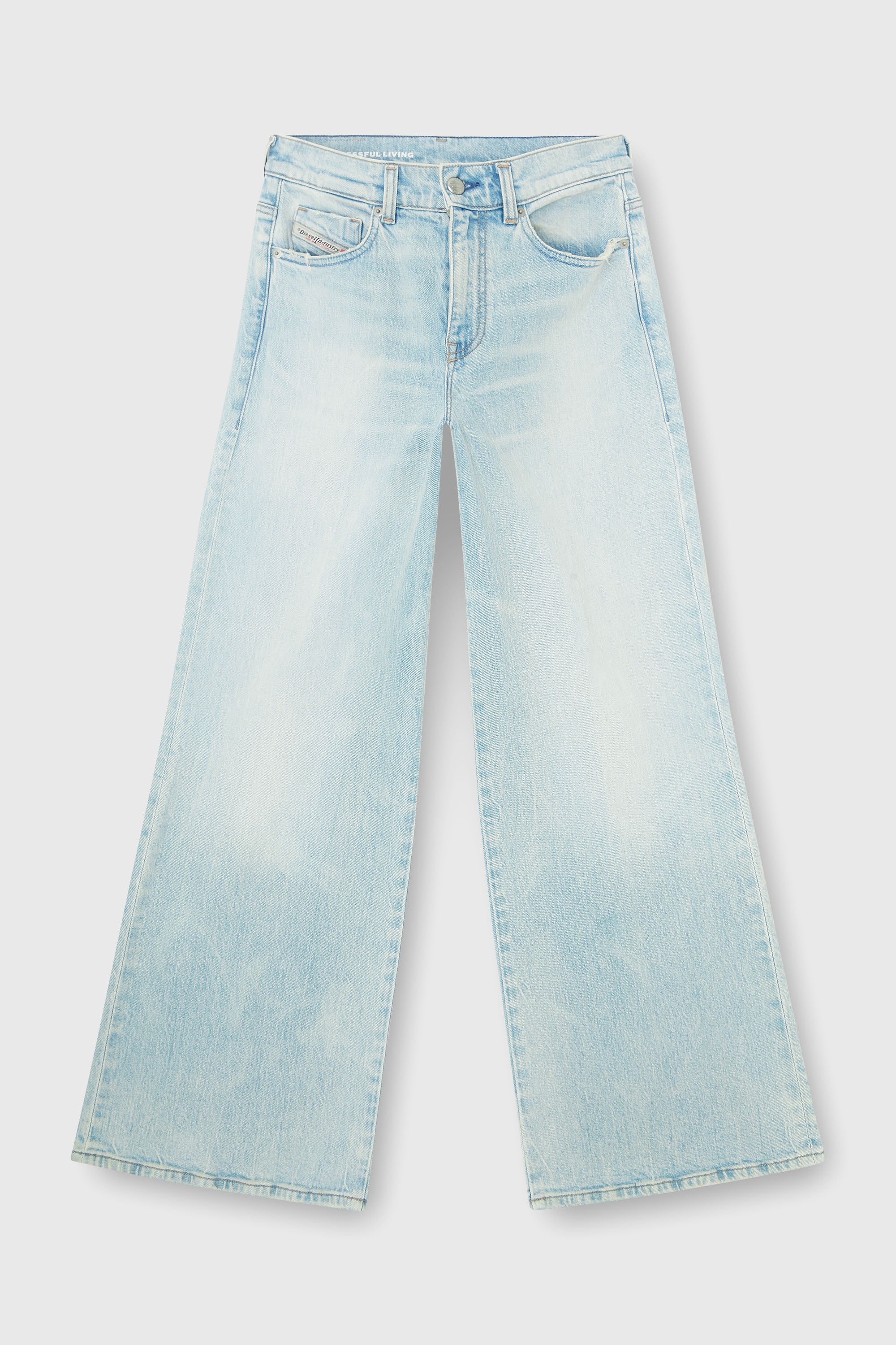 Diesel - Flare Jeans 1978 D-Akemi 0KBBX Femme, Bleu Clair - Image 2