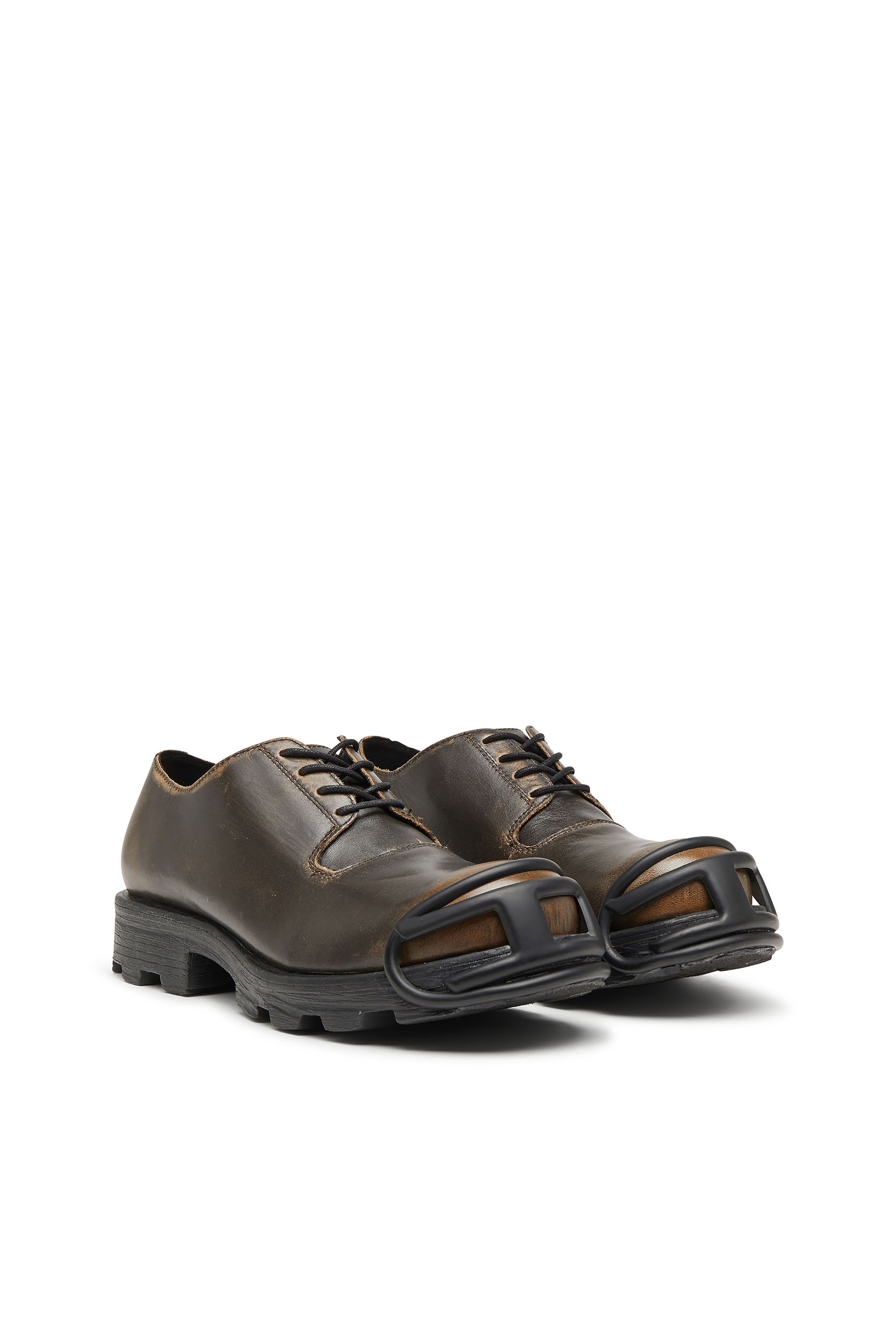 Diesel - D-HAMMER SO D, D-Hammer-Chaussures derby  en cuir bross&eacute; Homme in Marron - 2