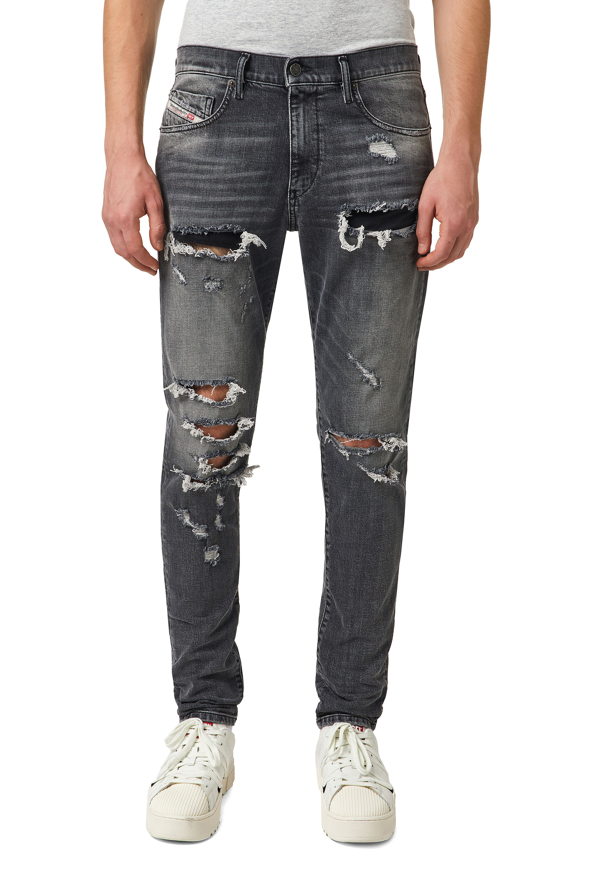 D-Strukt 09B19, Noir/Gris foncé - Jeans