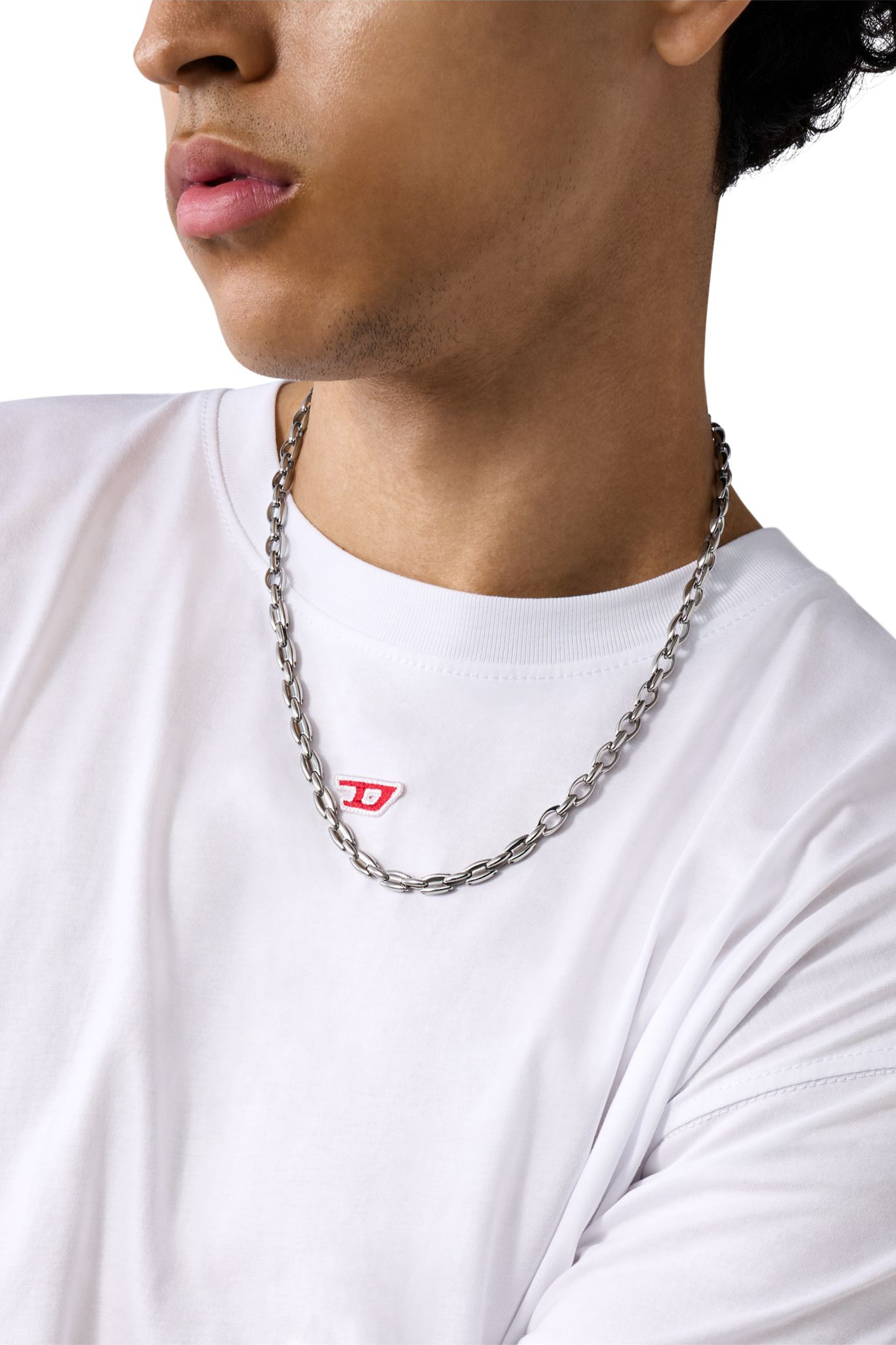 Diesel - DX1582040 JEWEL, Collier chaîne en acier inoxydable Mixte in Gris argenté - 4