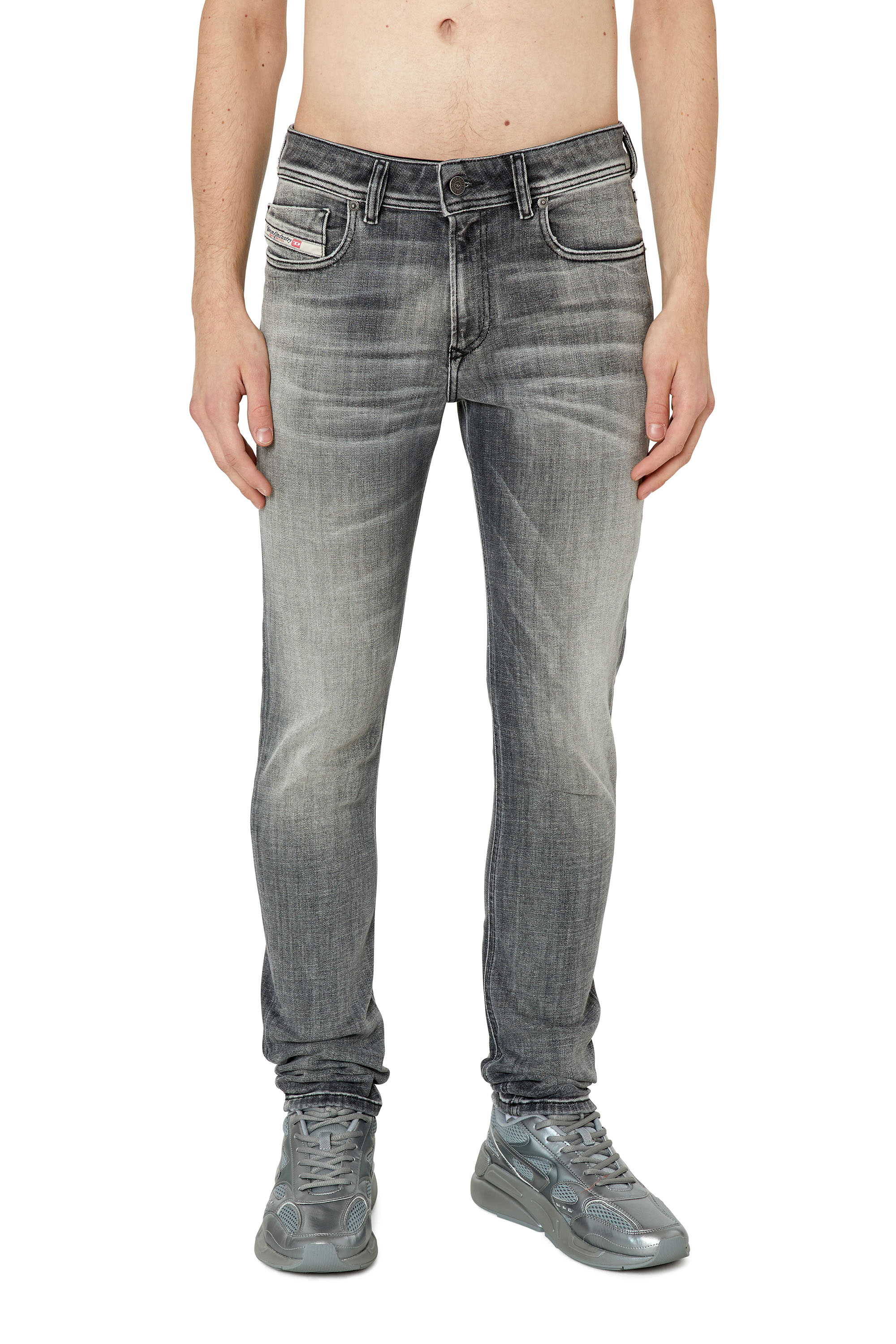 Diesel - Skinny Jeans 1979 Sleenker 09E71 Homme, Noir/Gris foncé - Image 3