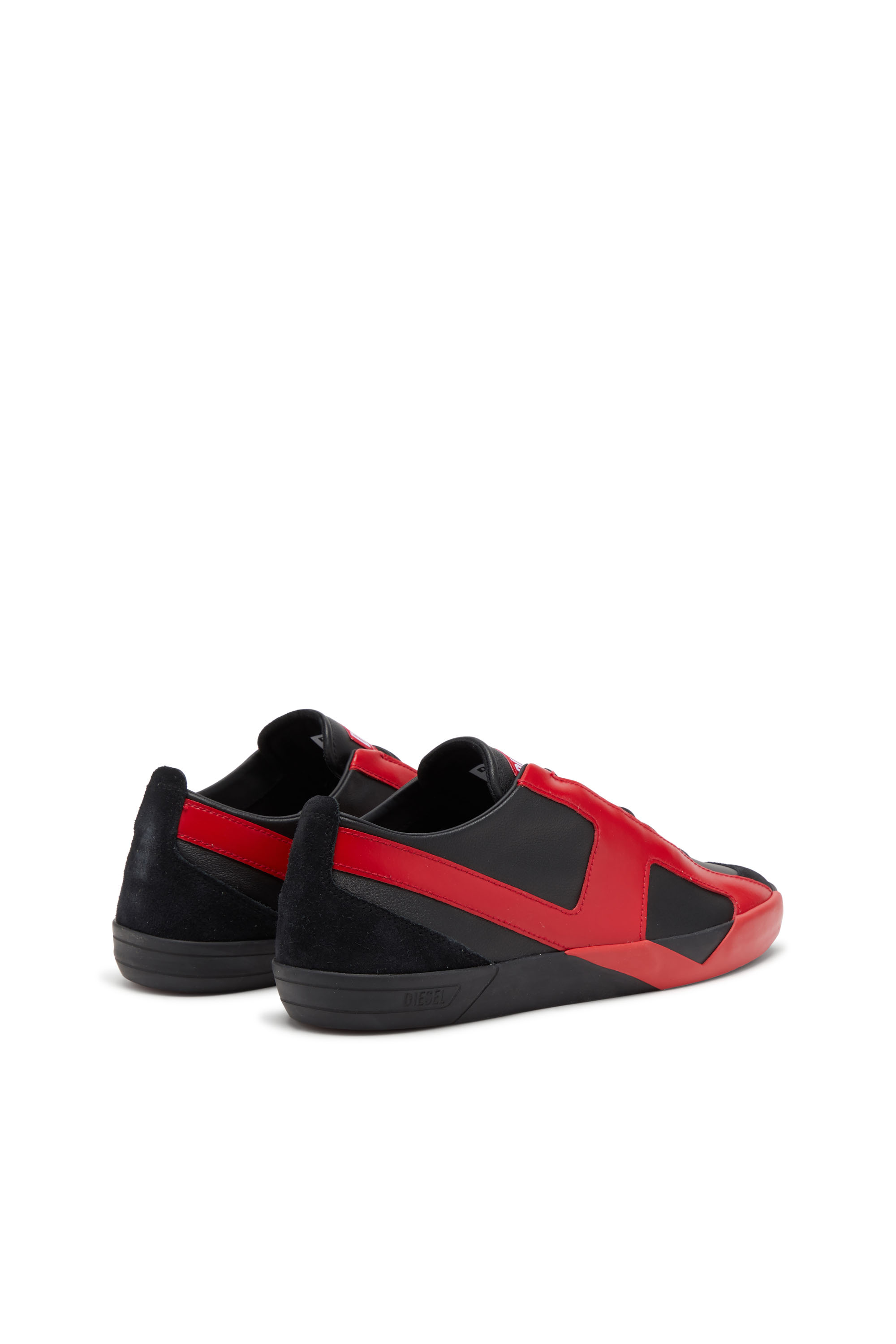 Diesel - S-SLANTE-D LOW, S-Slante-D-Baskets en daim et cuir avec logo D Homme in Polychrome - 3