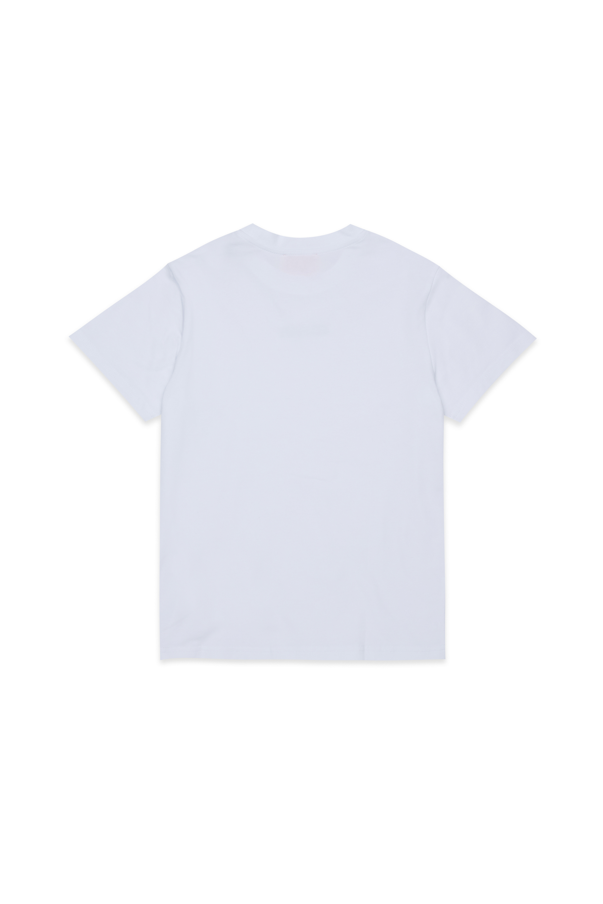 Diesel - UTTER, T-shirt en coton stretch avec logo imprim&eacute; Homme in Blanc - 2