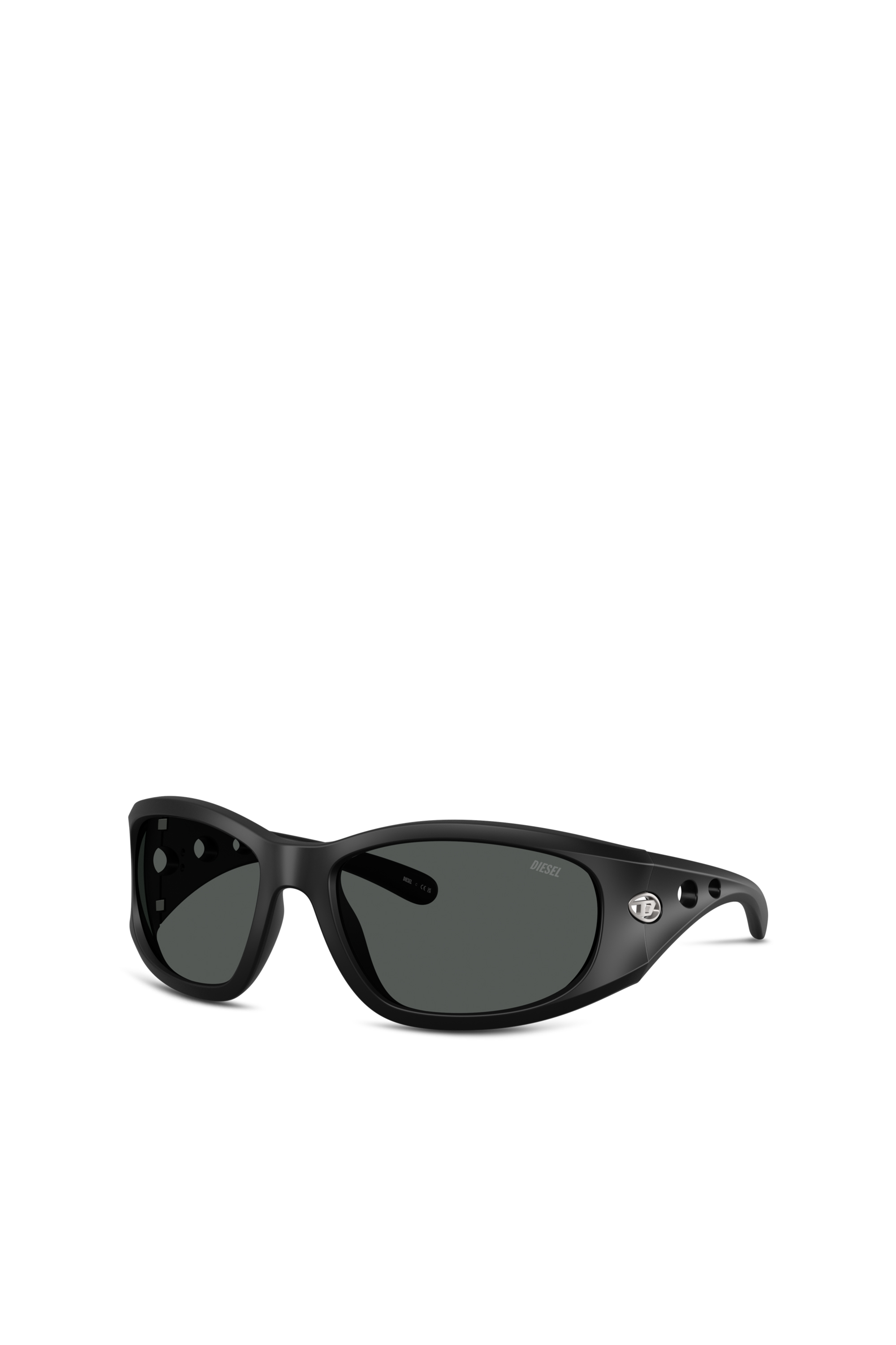 Diesel - 0DL3012U, Lunettes de soleil rectangulaires Mixte in Noir - 1