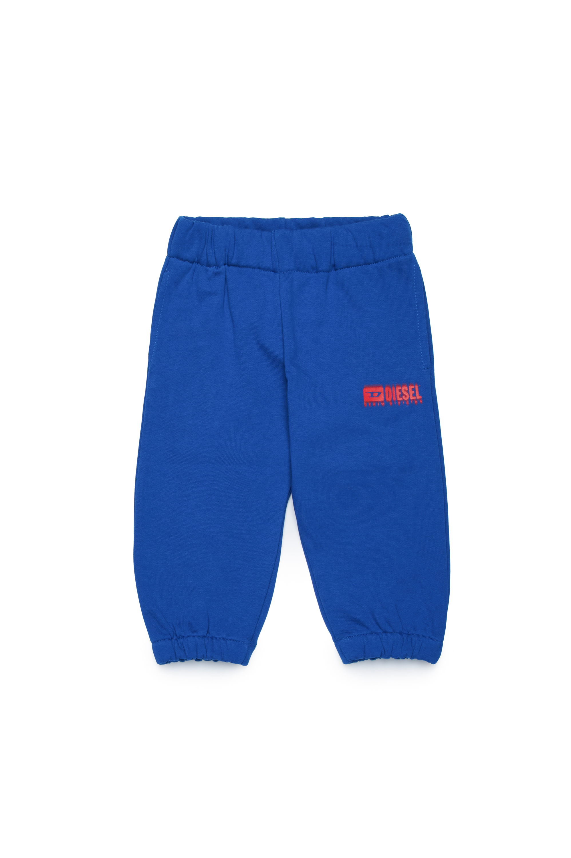 Diesel - PBASEB, Mixte Pantalon de survêtement avec logo taché in Bleu - Image 1