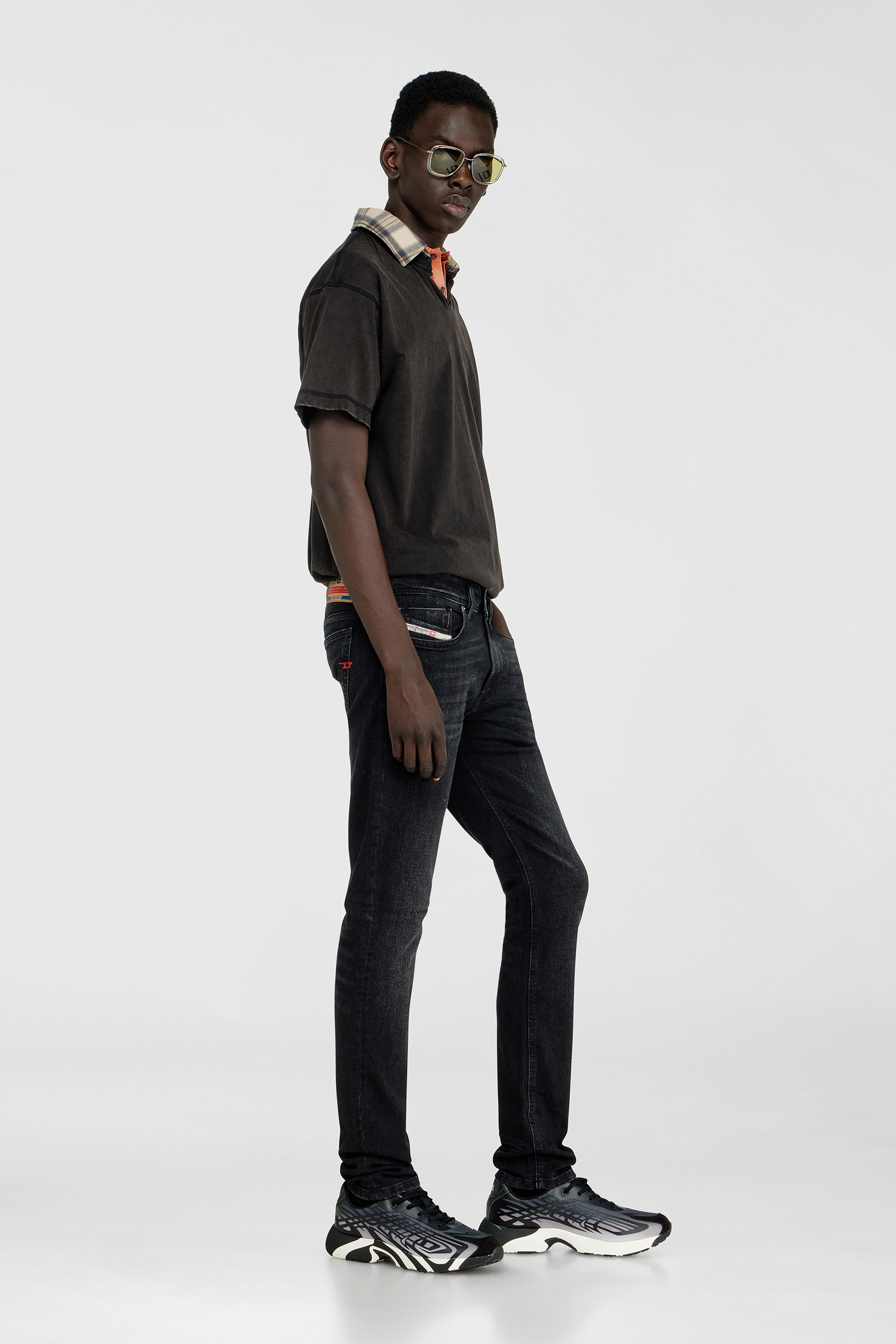 Diesel - Skinny Jeans 1979 Sleenker 0GRDA Homme, Noir/Gris fonc&eacute; - Image 2