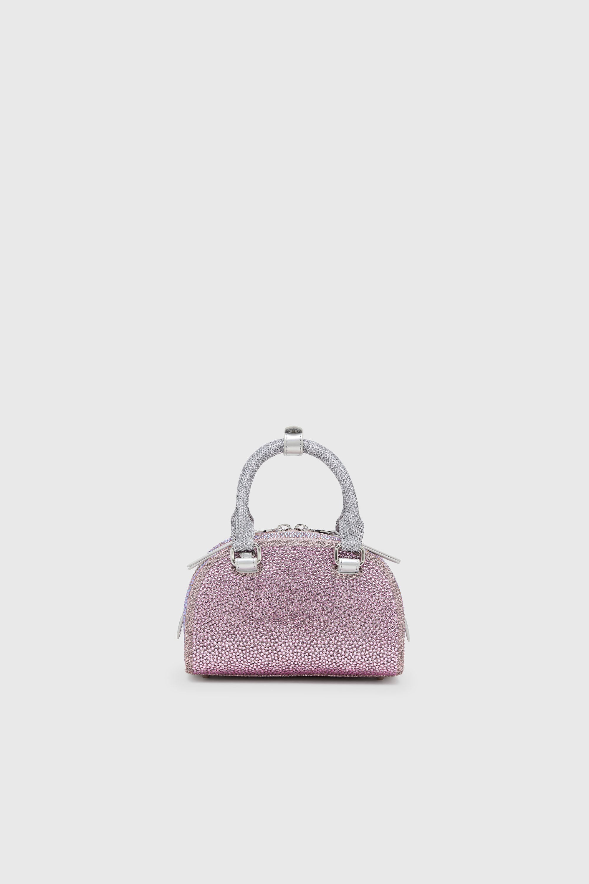 Diesel - 1DR DOME CROSSBODY, 1DR Dome - Petit sac bandouli&egrave;re en Lurex cristal Femme in Rose - 2