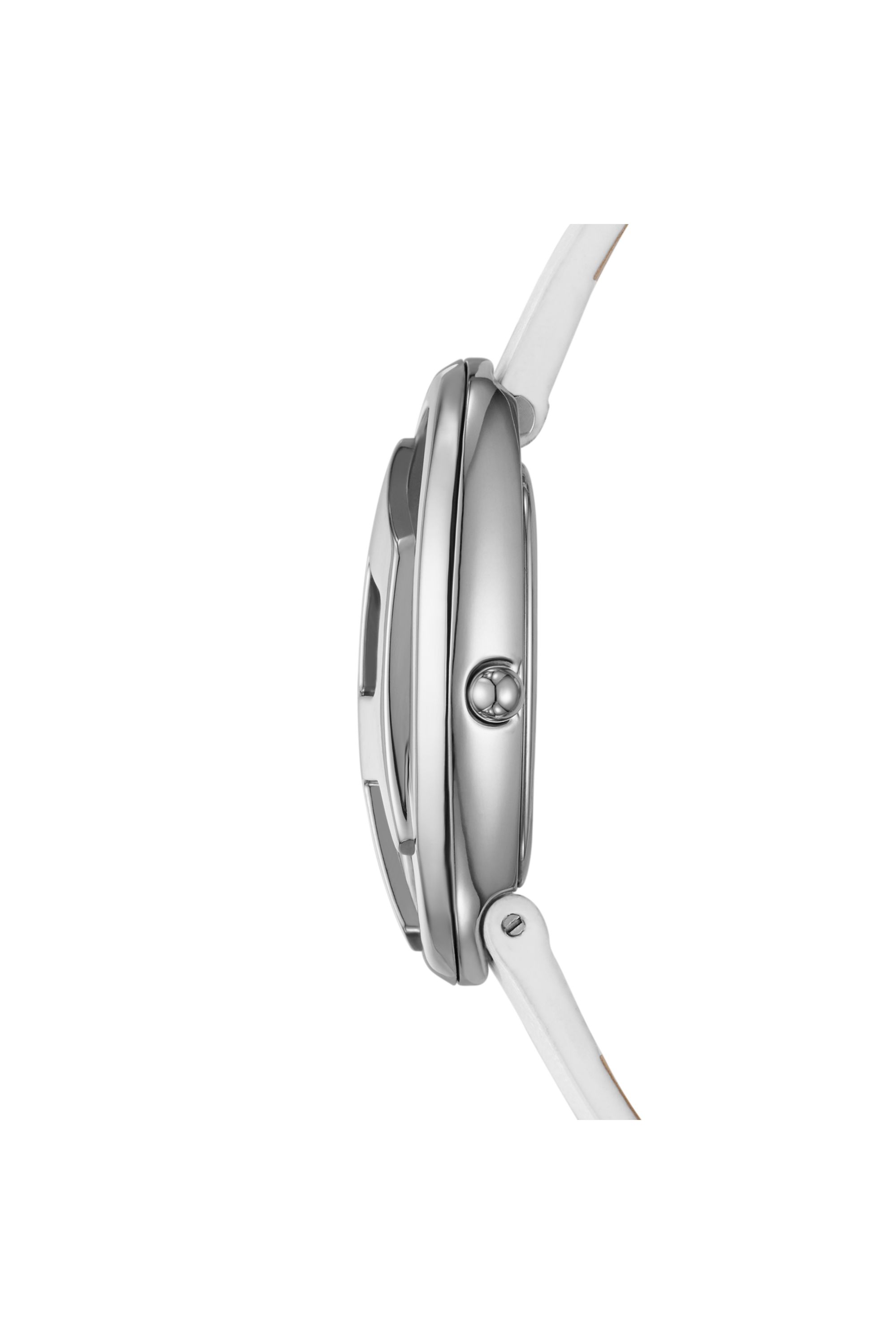 Diesel - DZ5613 WATCH, Montre D-Era à deux aiguilles en cuir blanc Femme in Blanc - 3