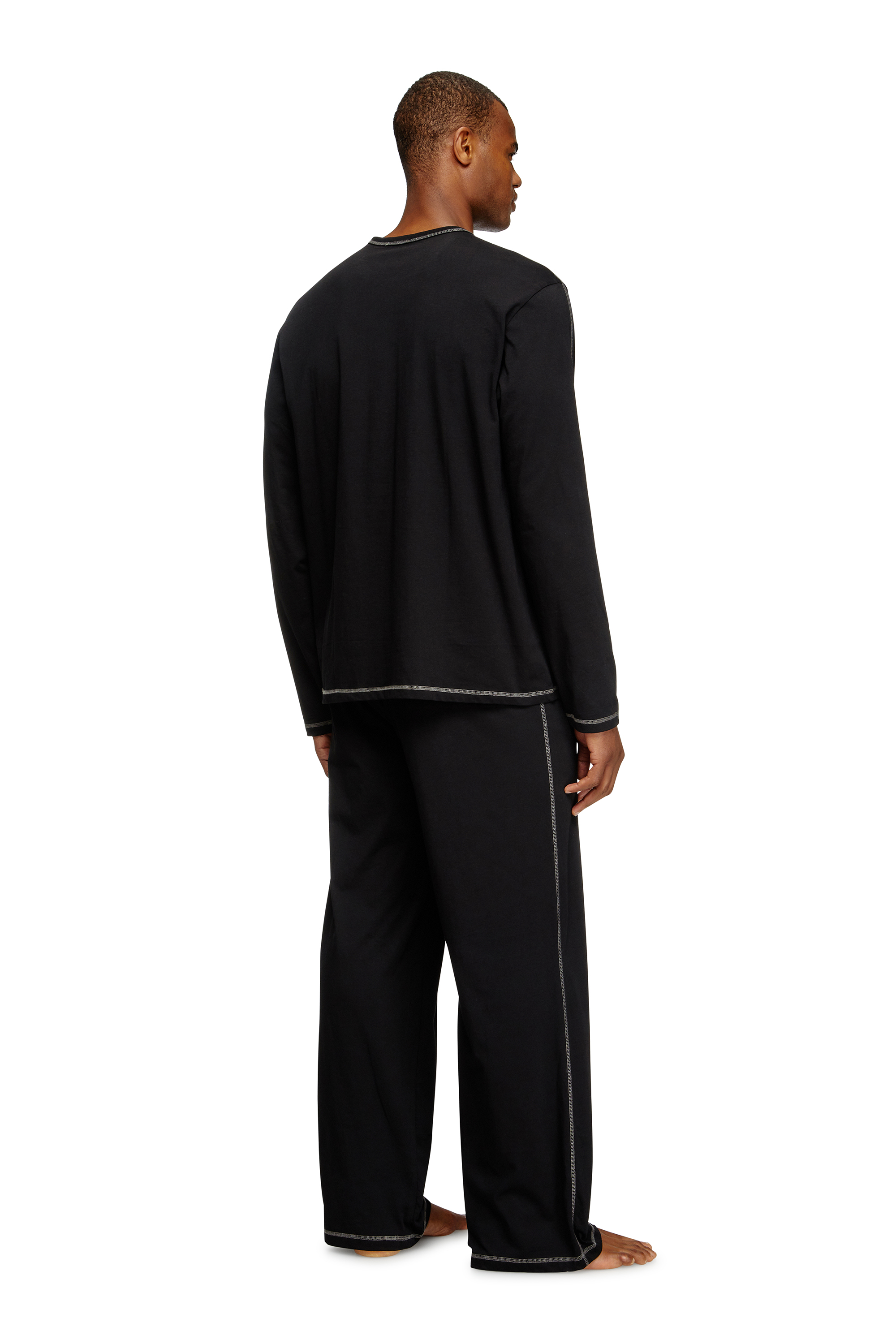 Diesel - SET-NOLAN-D-CORE, Man's Pyjamas in cotton jersey in Black - 3