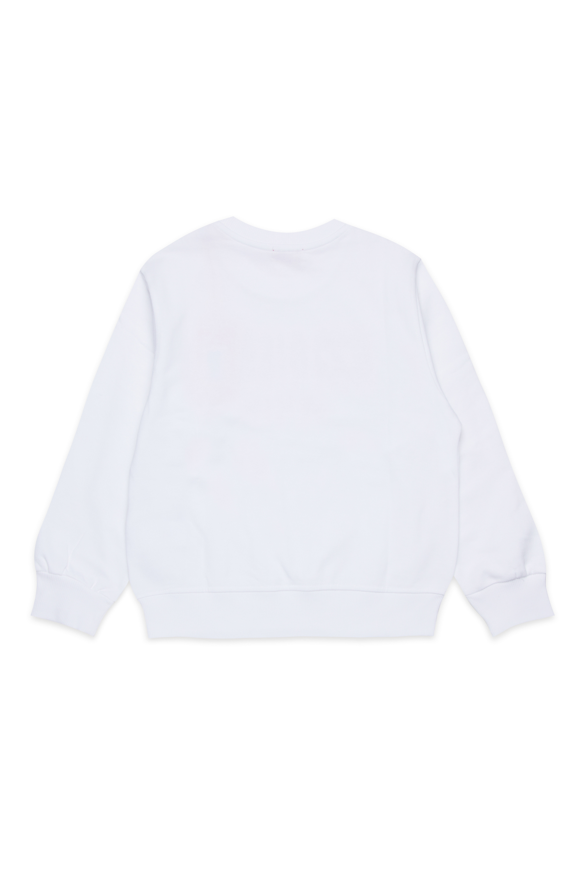 Diesel - SGINNL8 OVER, Sweat-shirt avec logo taché Homme in Blanc - 2