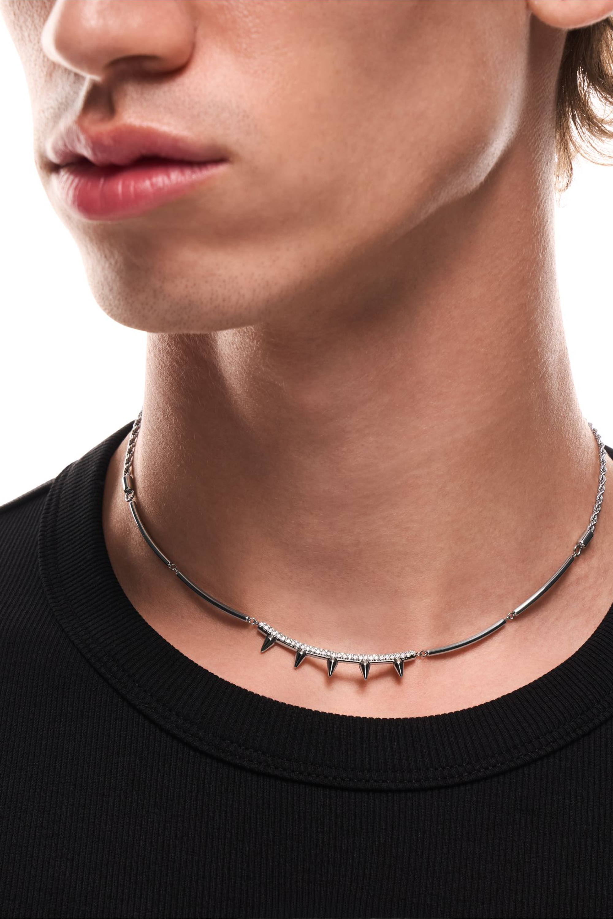 Diesel - DX1724040, Collier cha&icirc;ne en acier inoxydable Mixte in Gris argent&eacute; - 4