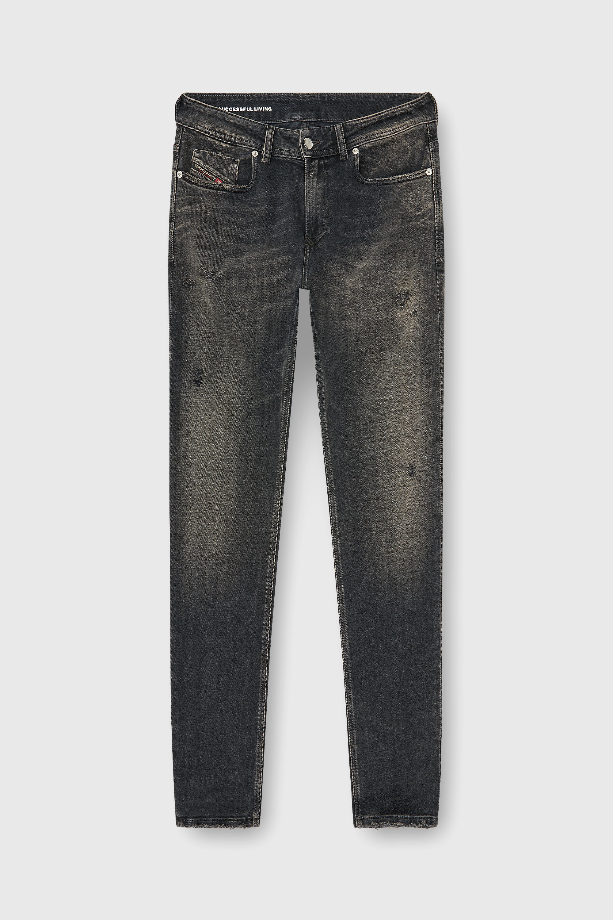 Diesel - Skinny Jeans 1979 Sleenker 09P77 Homme, Noir/Gris fonc&eacute; - Image 2