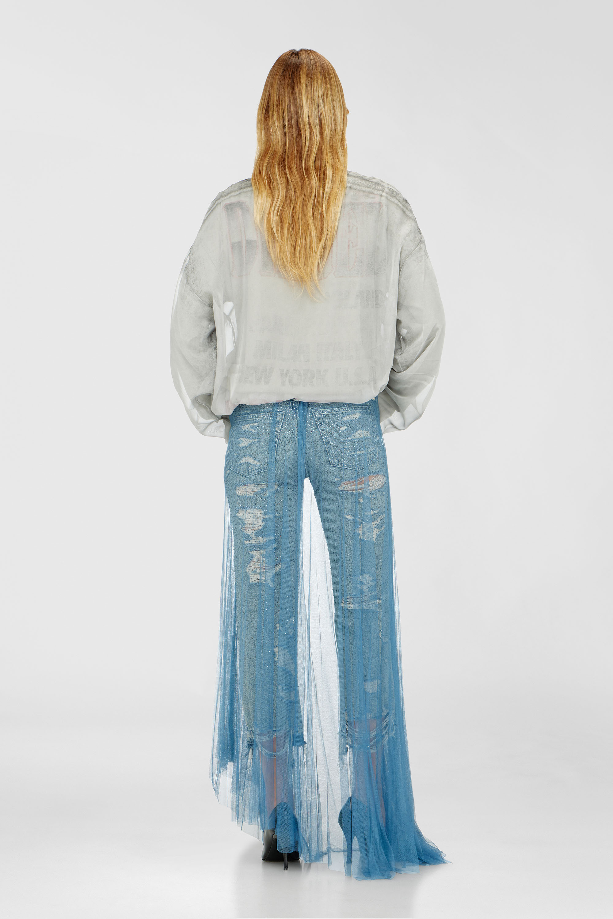 Diesel - Regular Jeans D-Aisi 0DBER Femme, Bleu moyen - Image 3