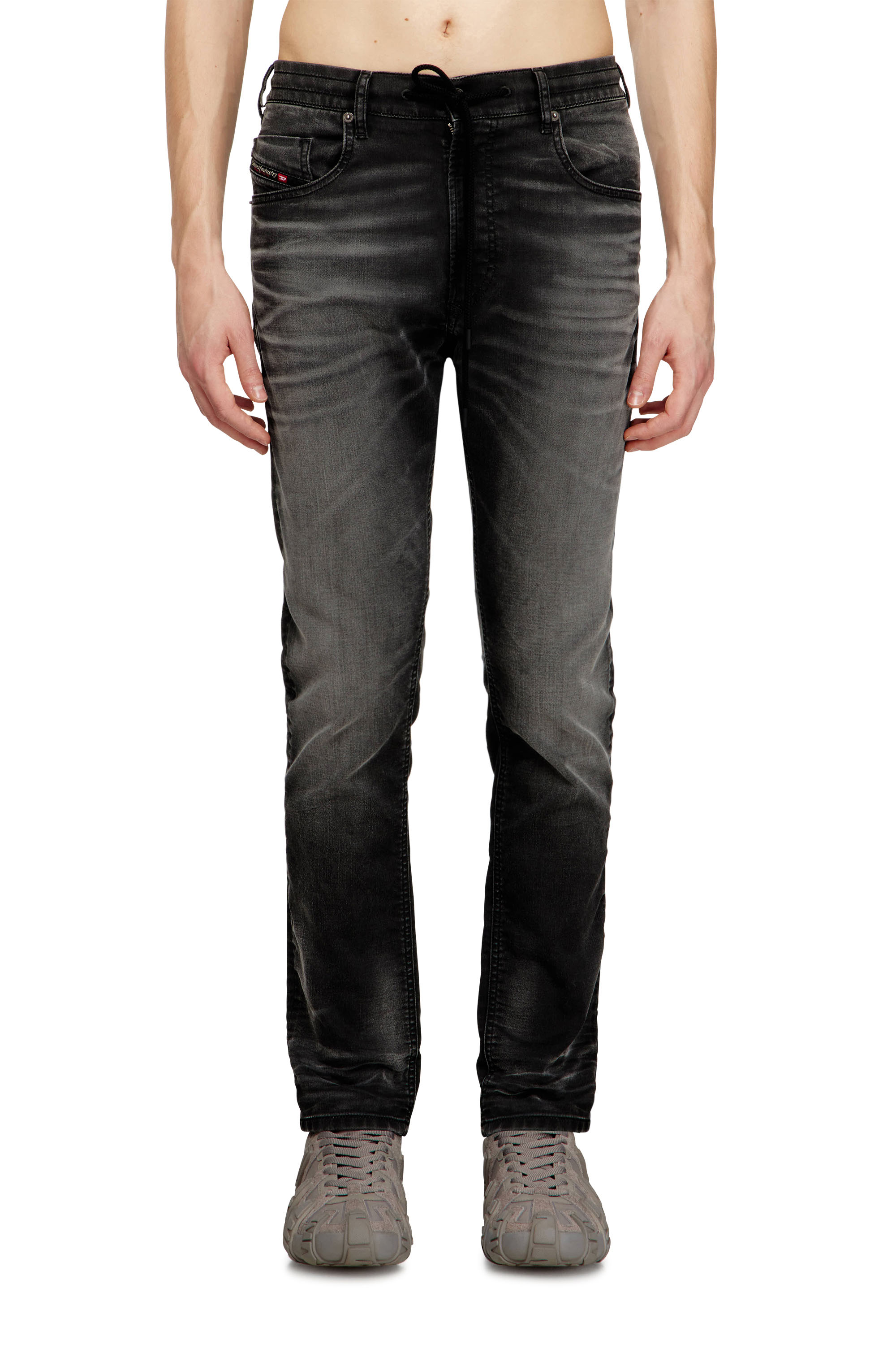 Diesel - Regular 2032 D-Krooley Joggjeans&reg; 068UG Homme, Noir/Gris fonc&eacute; - Image 1